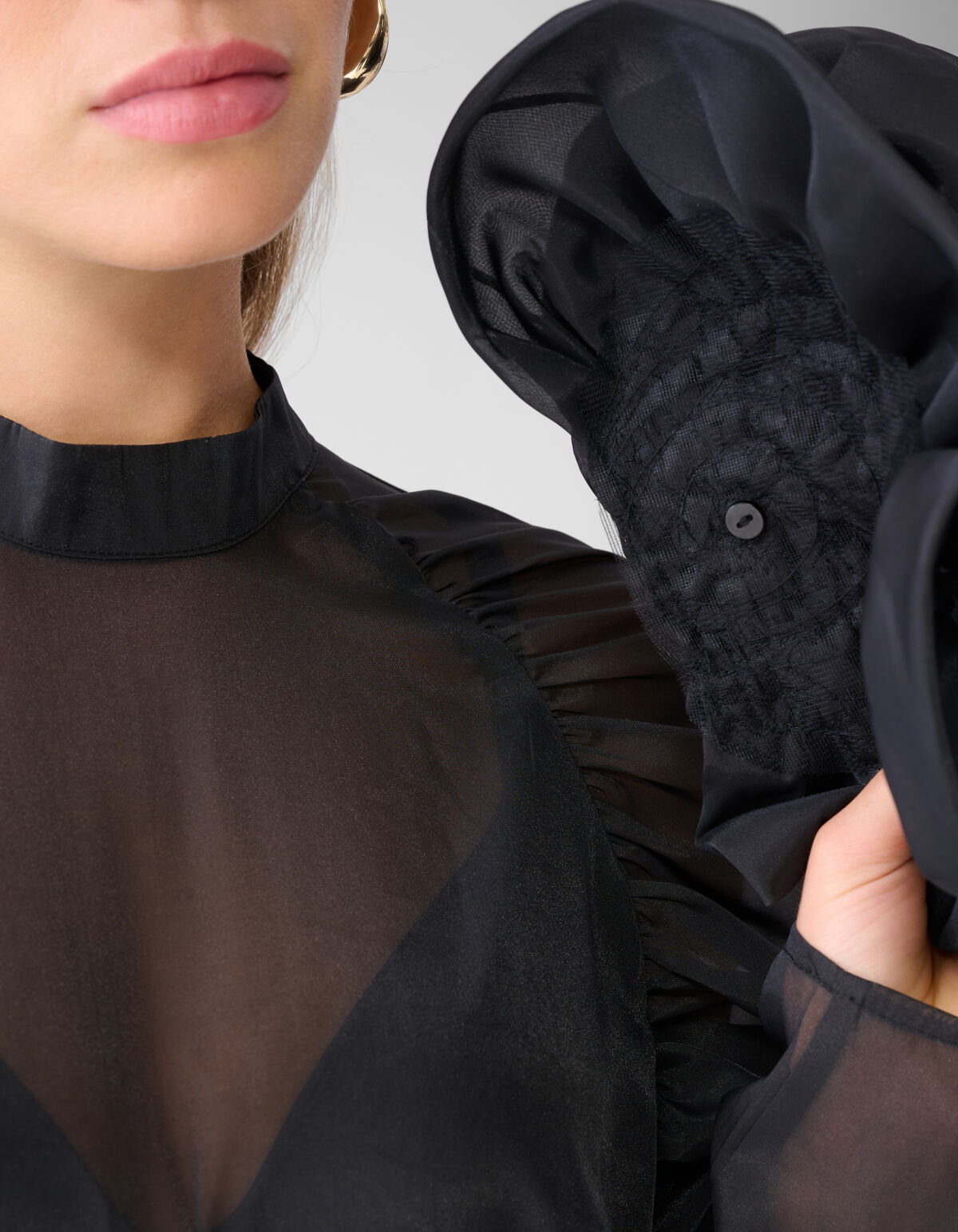 Transparentes Top Schwarz von Monica SHOEBY WOMEN