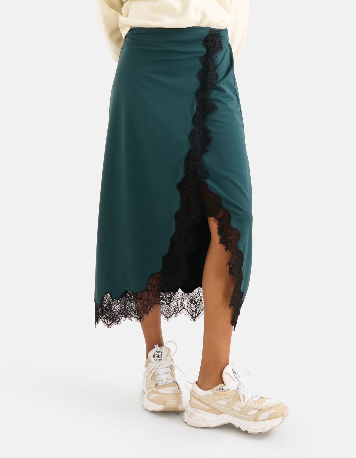 Reiserock aus Spitze Dunkelgrün SHOEBY WOMEN