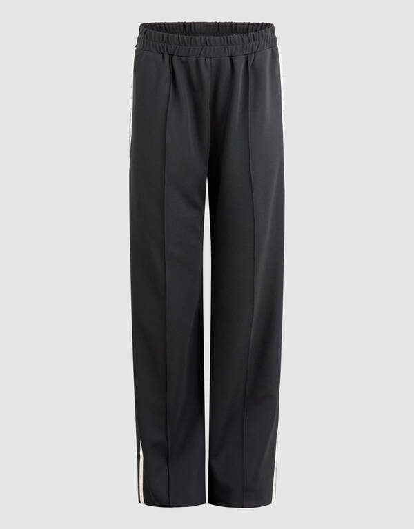 Dunkelgraue, mit Nieten besetzte Weite Hose SHOEBY GIRLS