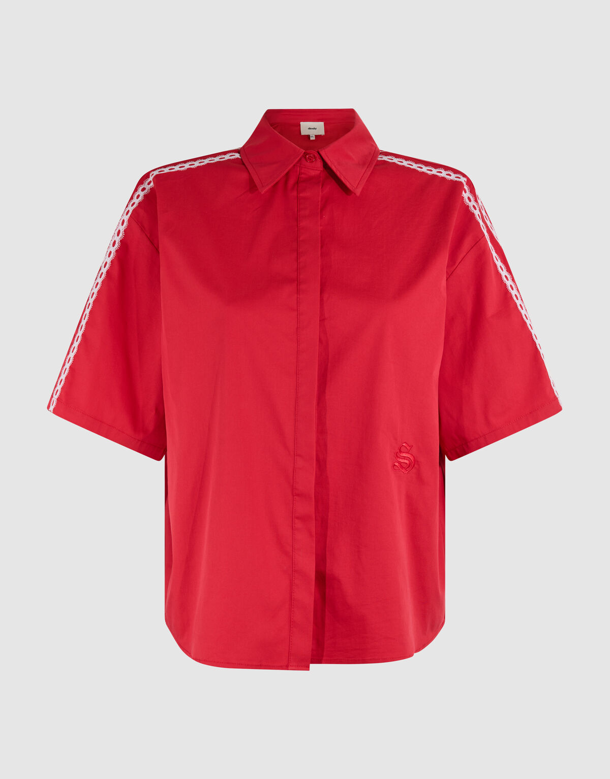 Sportliche Bluse in Übergröße Rot SHOEBY WOMEN