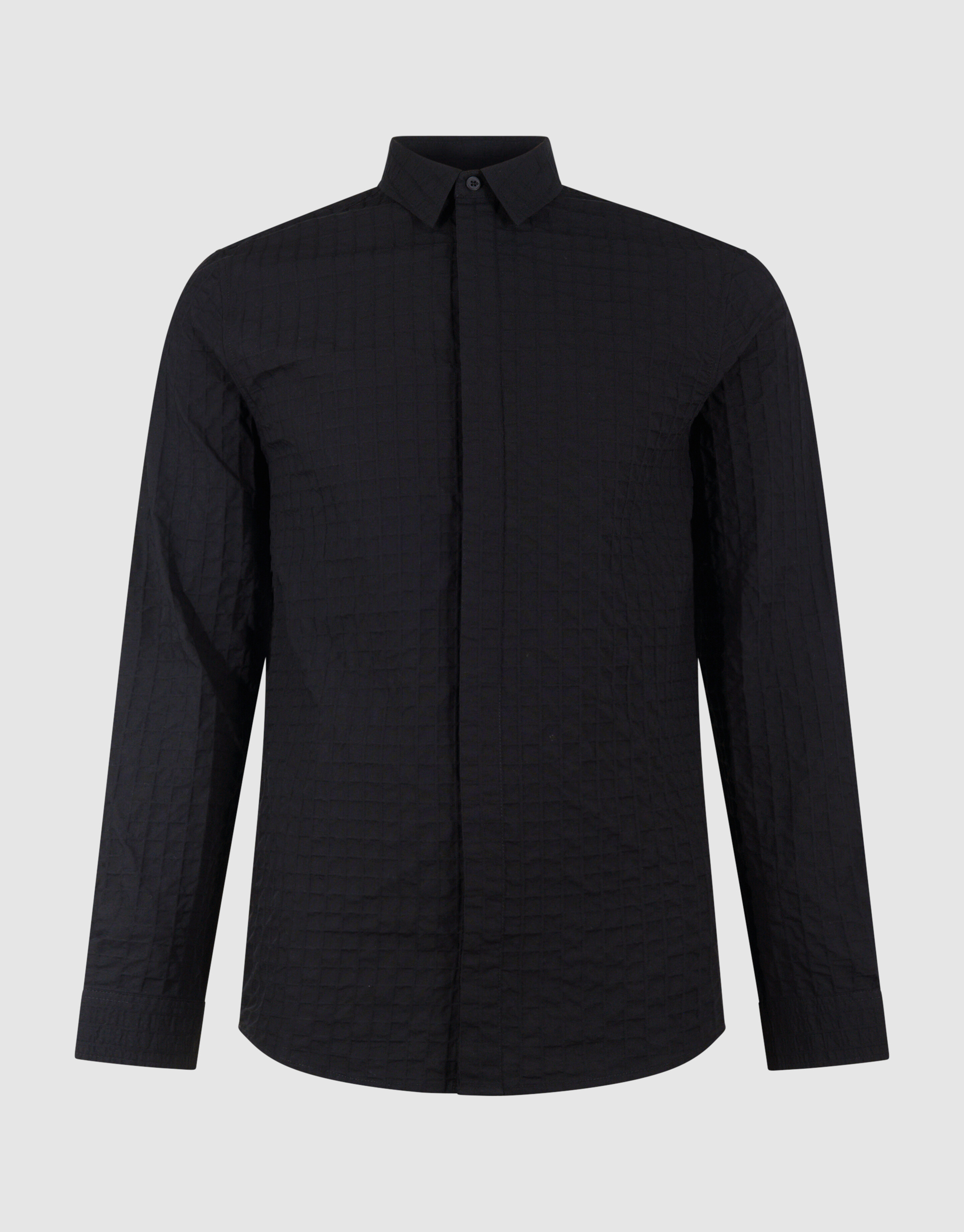 Struktur Hemd Schwarz SHOEBY MEN