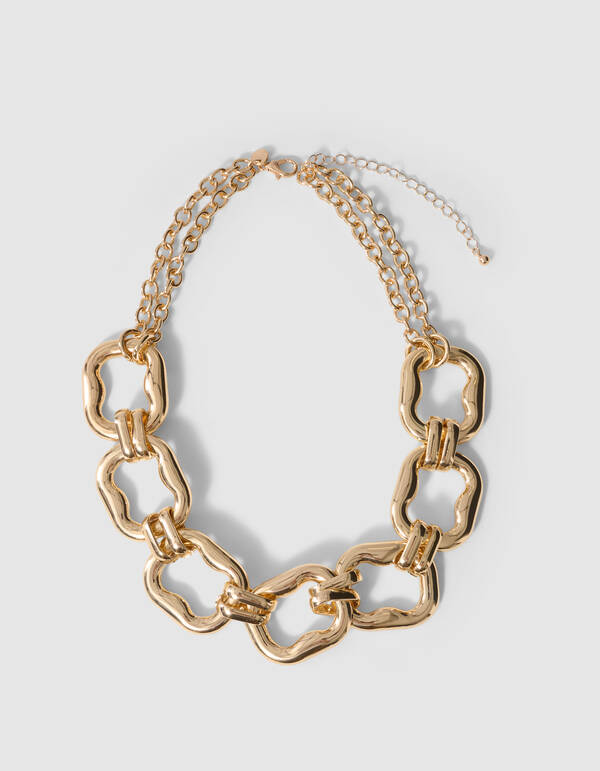 Square-Halskette in Gold SHOEBY ACCESSOIRES