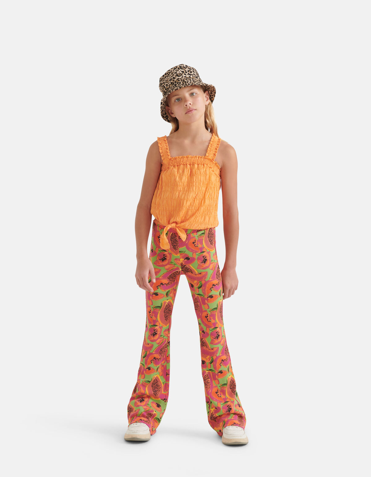 Fruit Rib Flared Legging Grün SHOEBY GIRLS