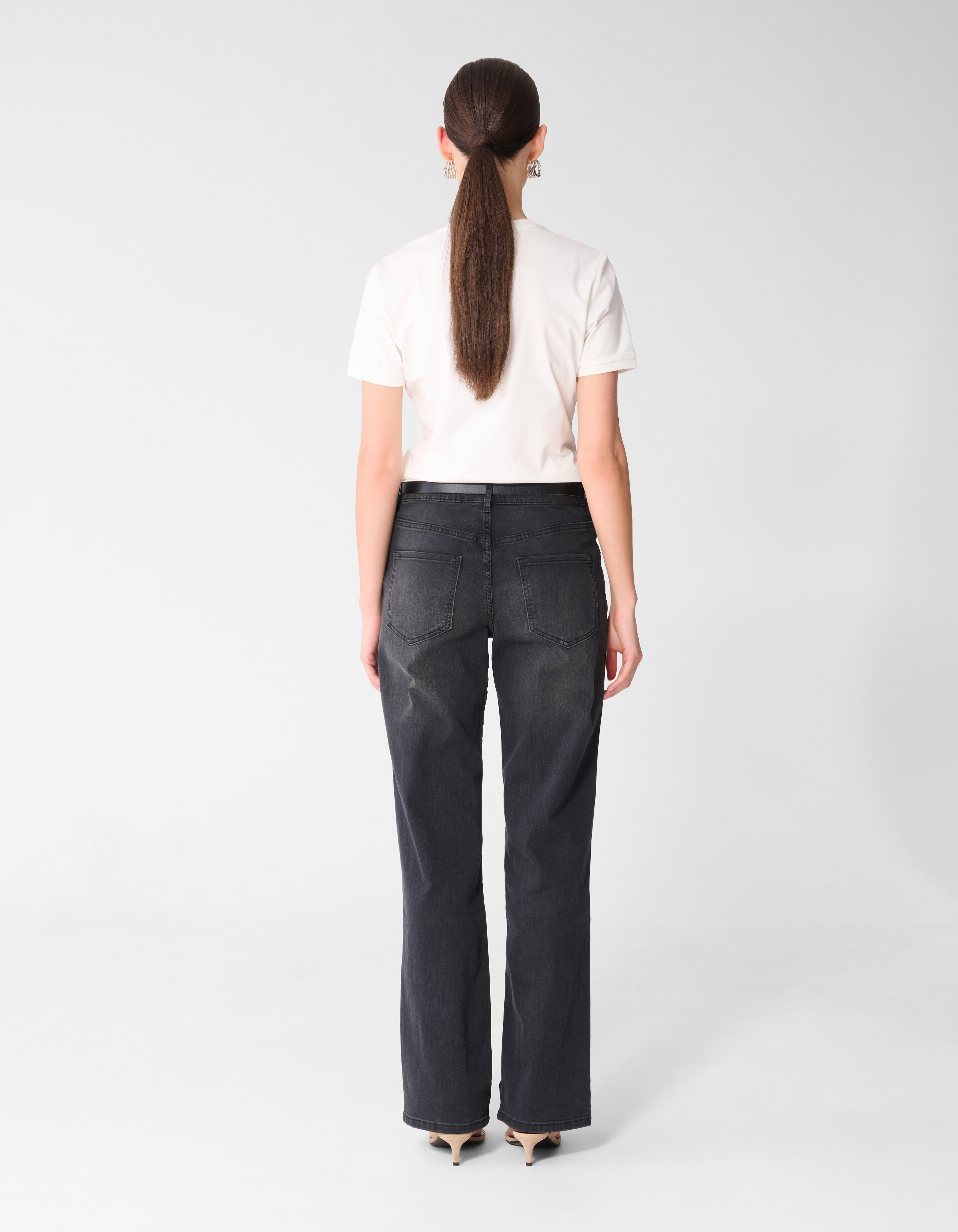 Straight Fit Jeans Dunkelgrau SHOEBY WOMEN