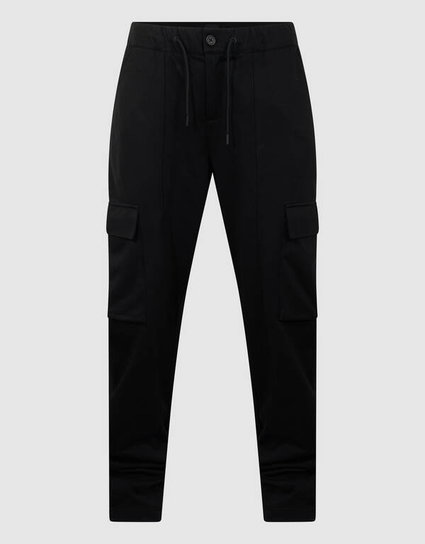 Schwarze Cargo-Hose mit schmaler Passform SHOEBY MEN