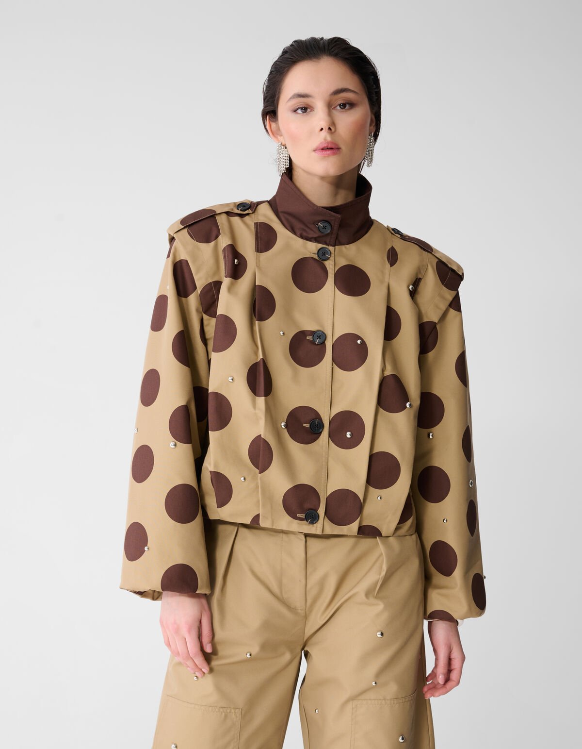 Studs Polkadot Jack Hellbraun SHOEBY WOMEN