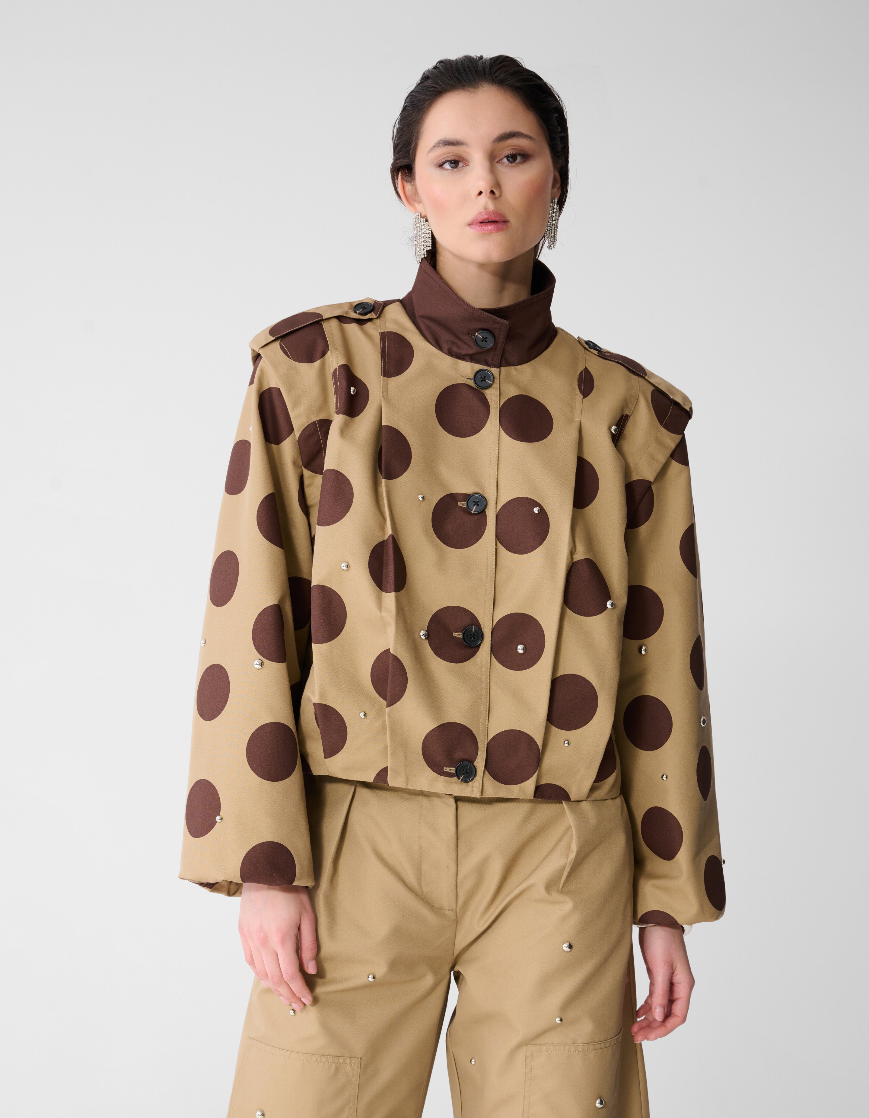 Studs Polkadot Jack Hellbraun SHOEBY WOMEN