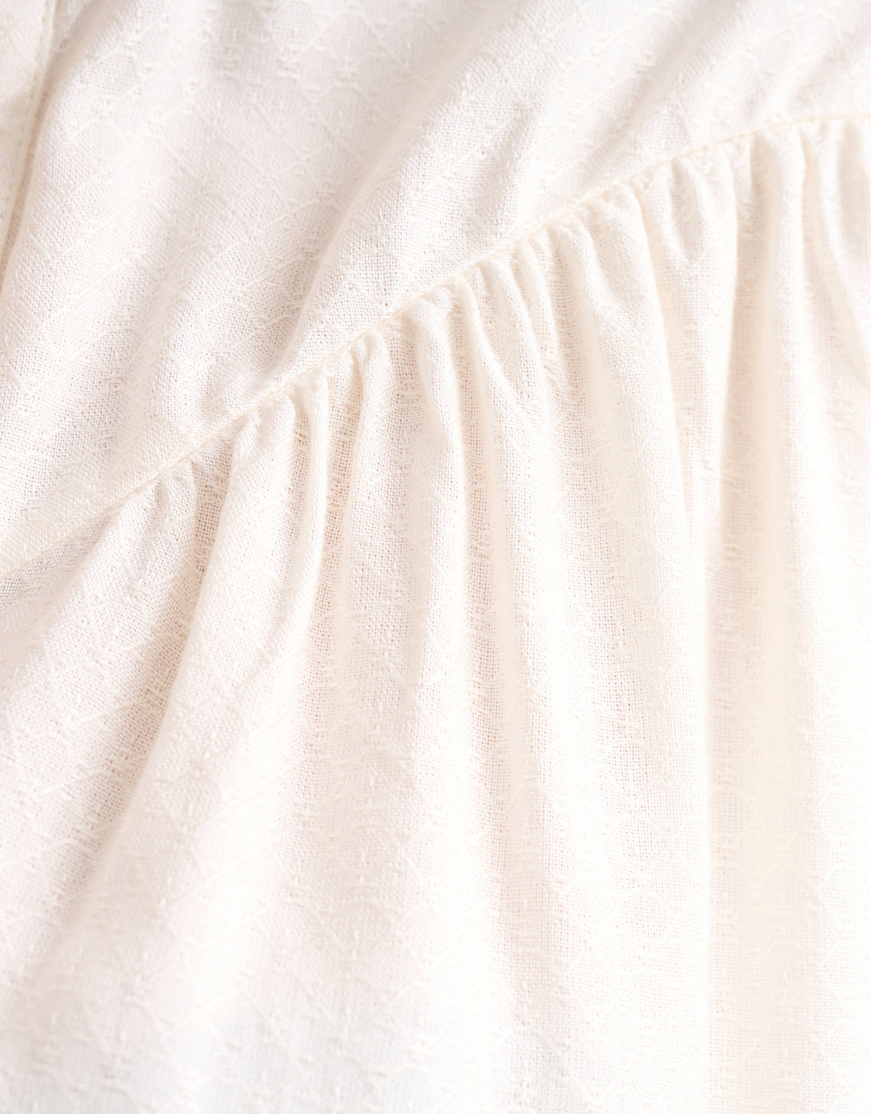 Relaxed Fit Oberteil Off White SHOEBY WOMEN