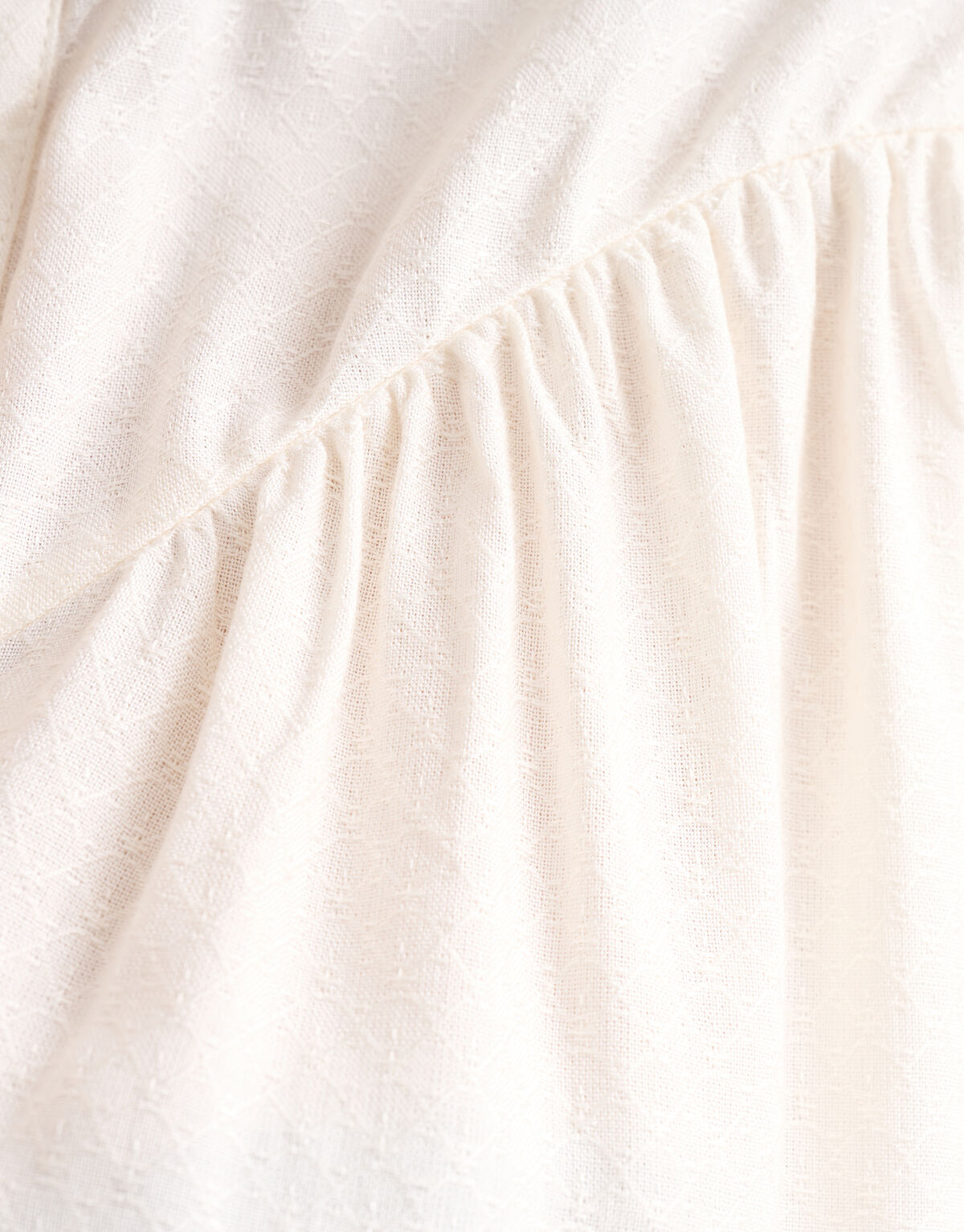 Relaxed Fit Oberteil Off White SHOEBY WOMEN