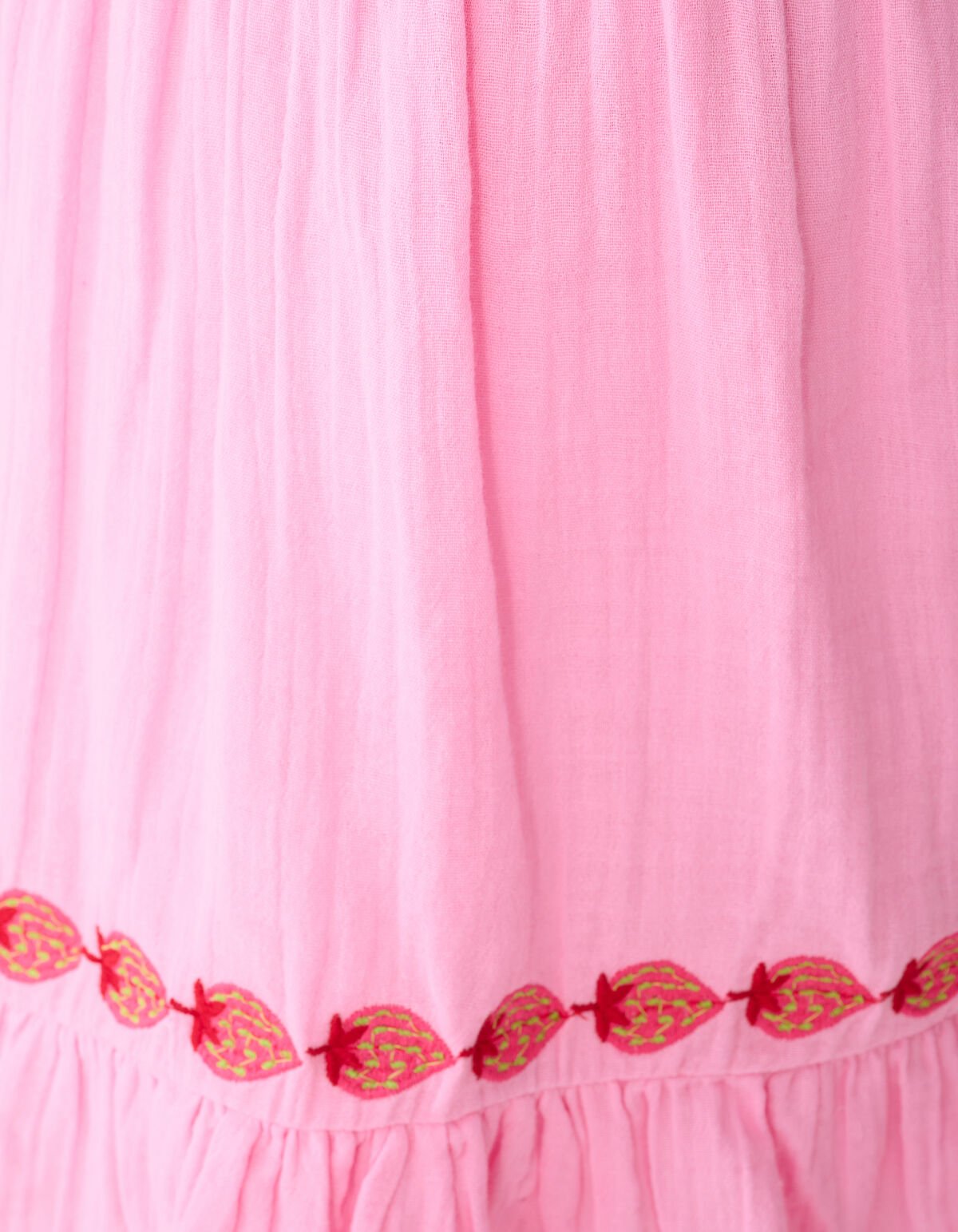 Erdbeerstickerei Mini Kleid Rosa SHOEBY GIRLS