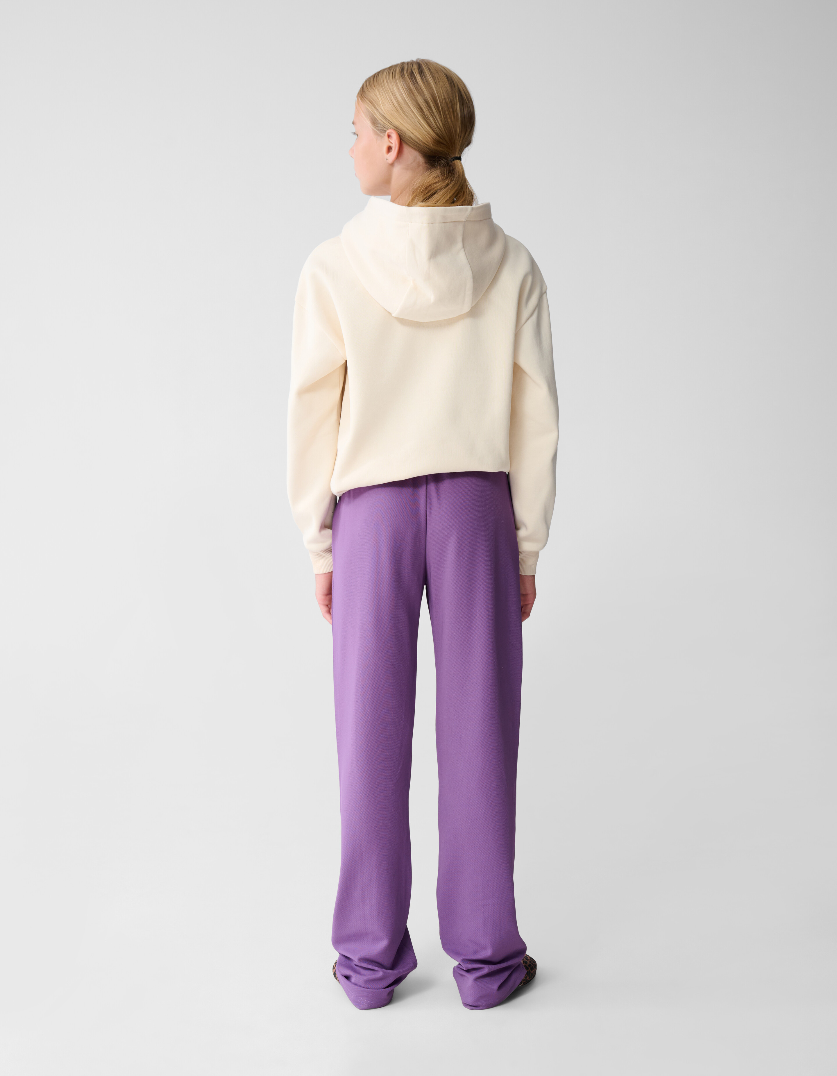 Basis Wide Leg Broek Paars SHOEBY GIRLS