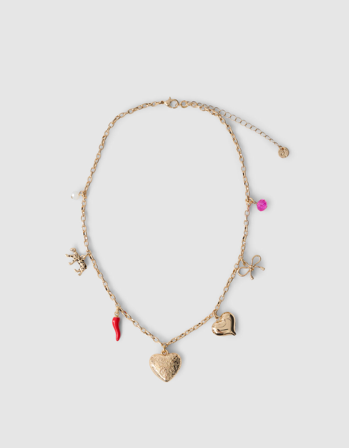 Herz-Anhänger-Halskette Gold SHOEBY ACCESSOIRES