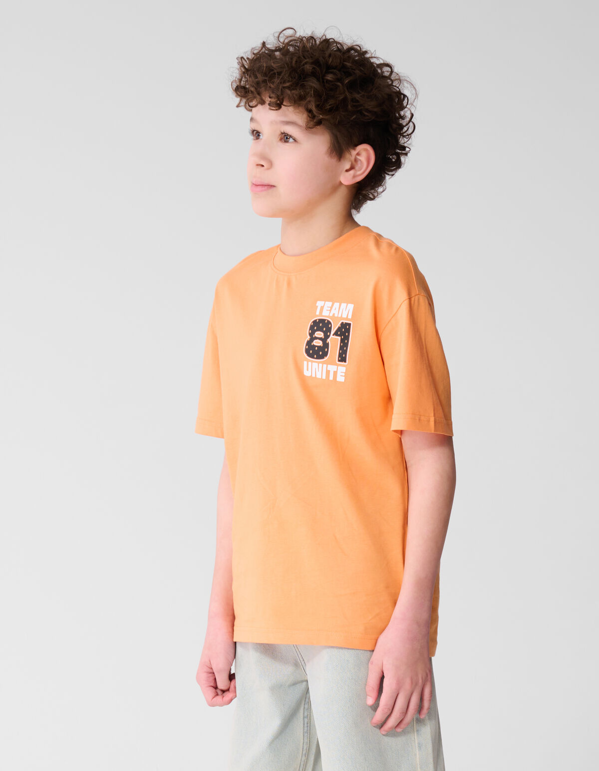 Team Unite Artwork T-Shirt Orange SHOEBY BOYS