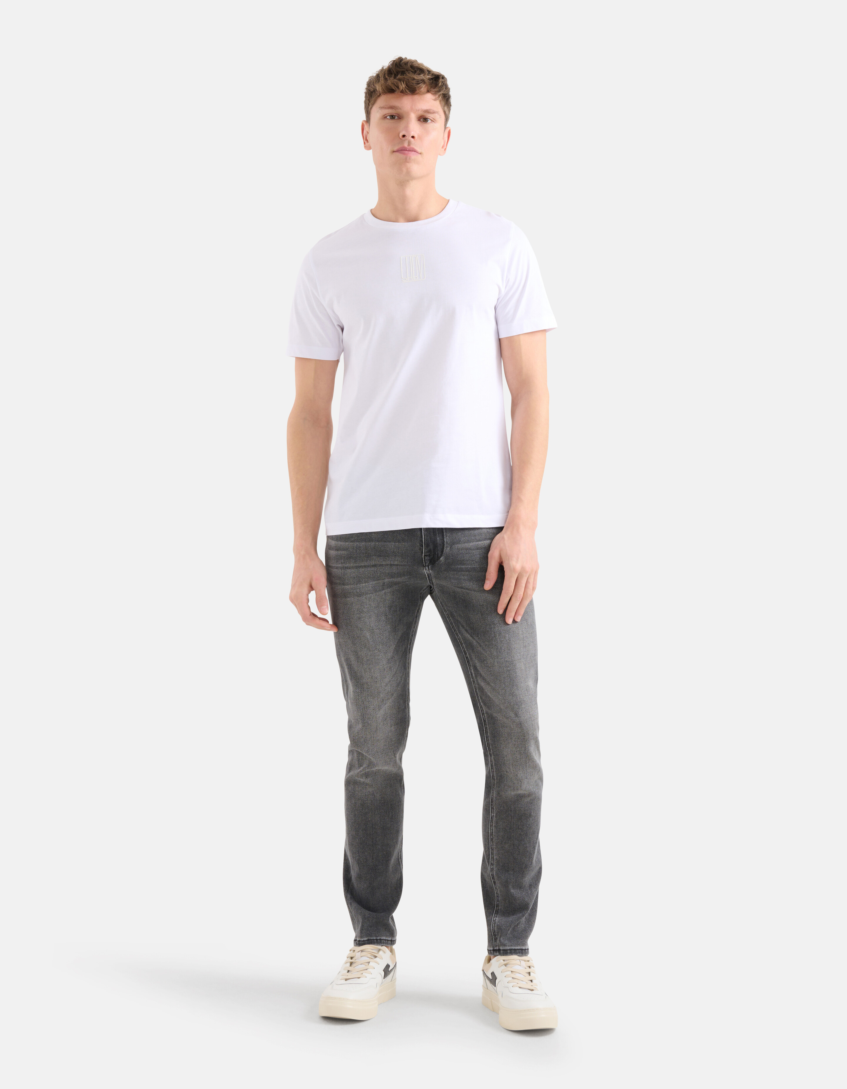 Text-T-Shirt Weiß SHOEBY MEN