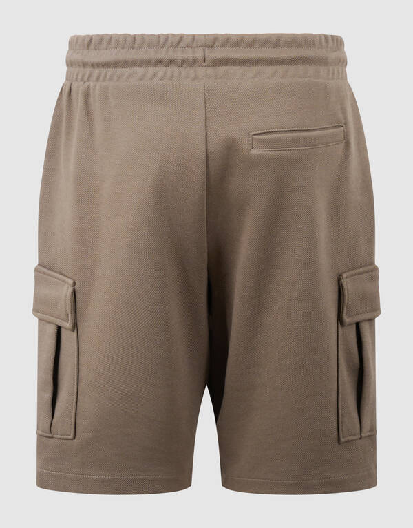 Cargo Piqu&eacute; Shorts Taupe SHOEBY BOYS