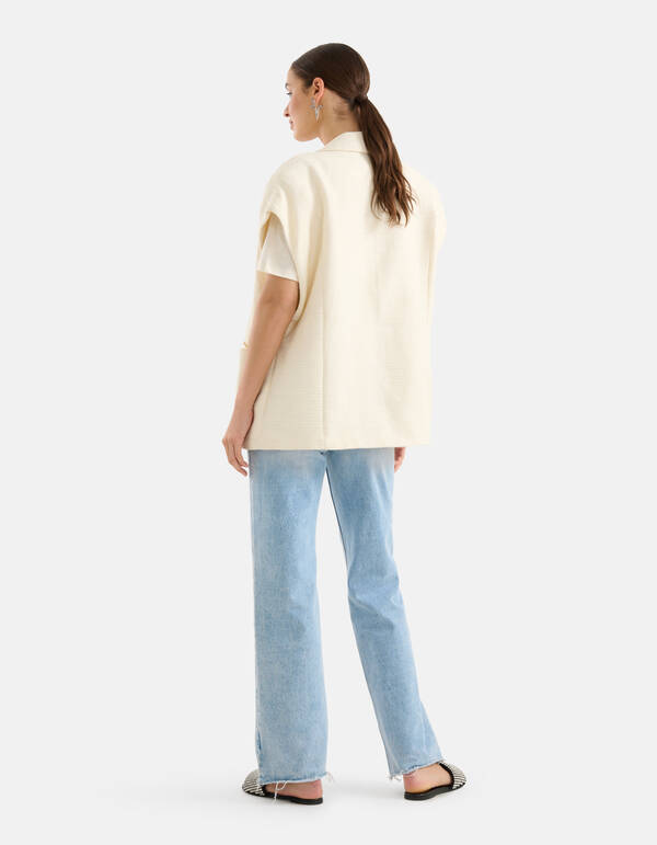 Übergroßes Gilet Off White SHOEBY WOMEN