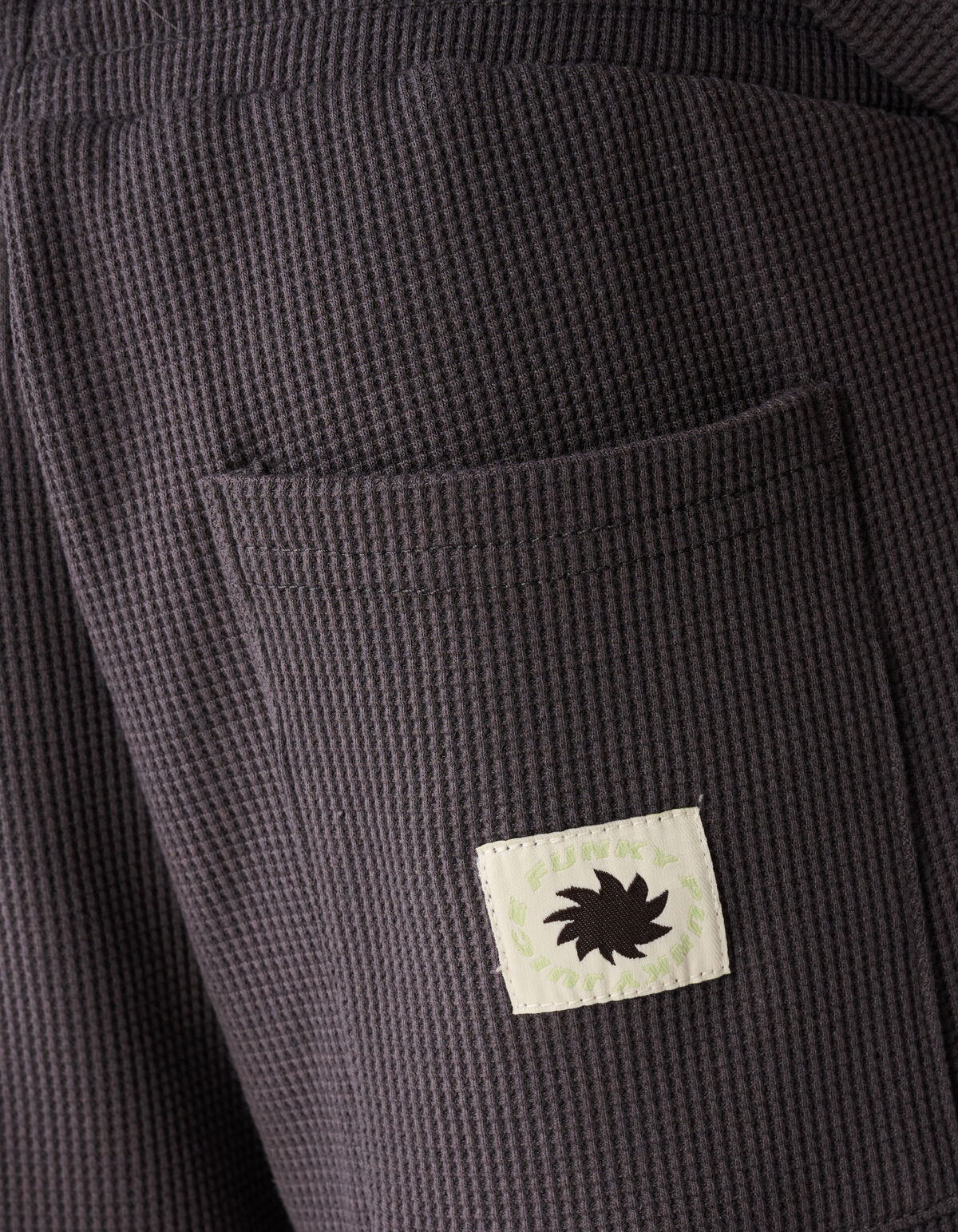 Waffelstruktur Kurz Dunkelgrau SHOEBY BOYS