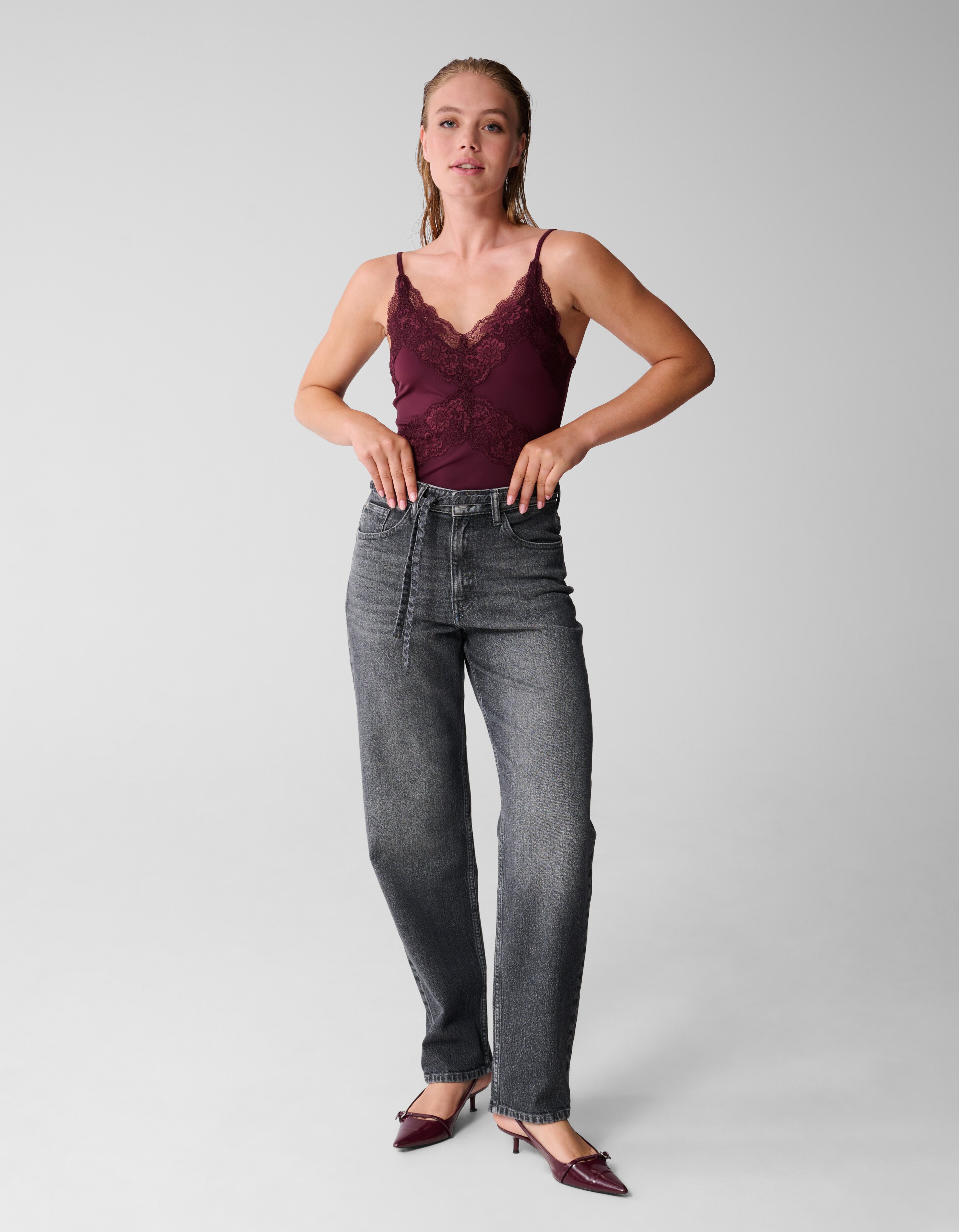 Kanten Body Dunkelrot SHOEBY WOMEN