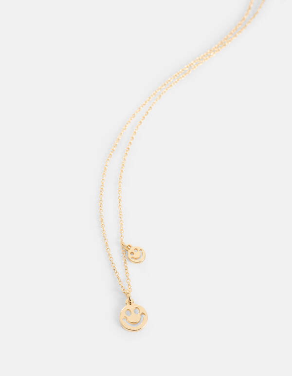 Smiley-Halskette Gold SHOEBY ACCESSOIRES
