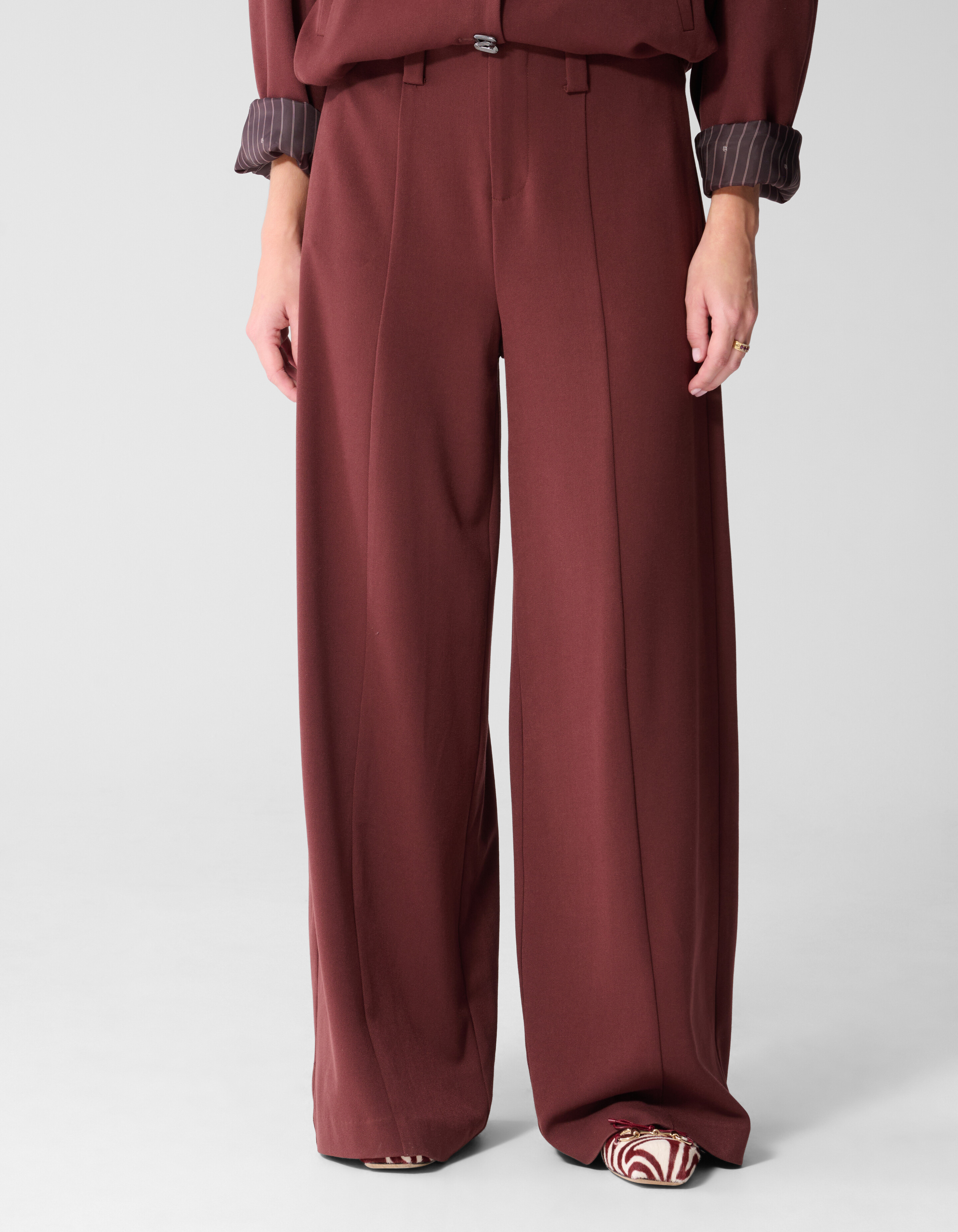 Wide-Leg-Hose Dunkelrot By Mieke SHOEBY WOMEN
