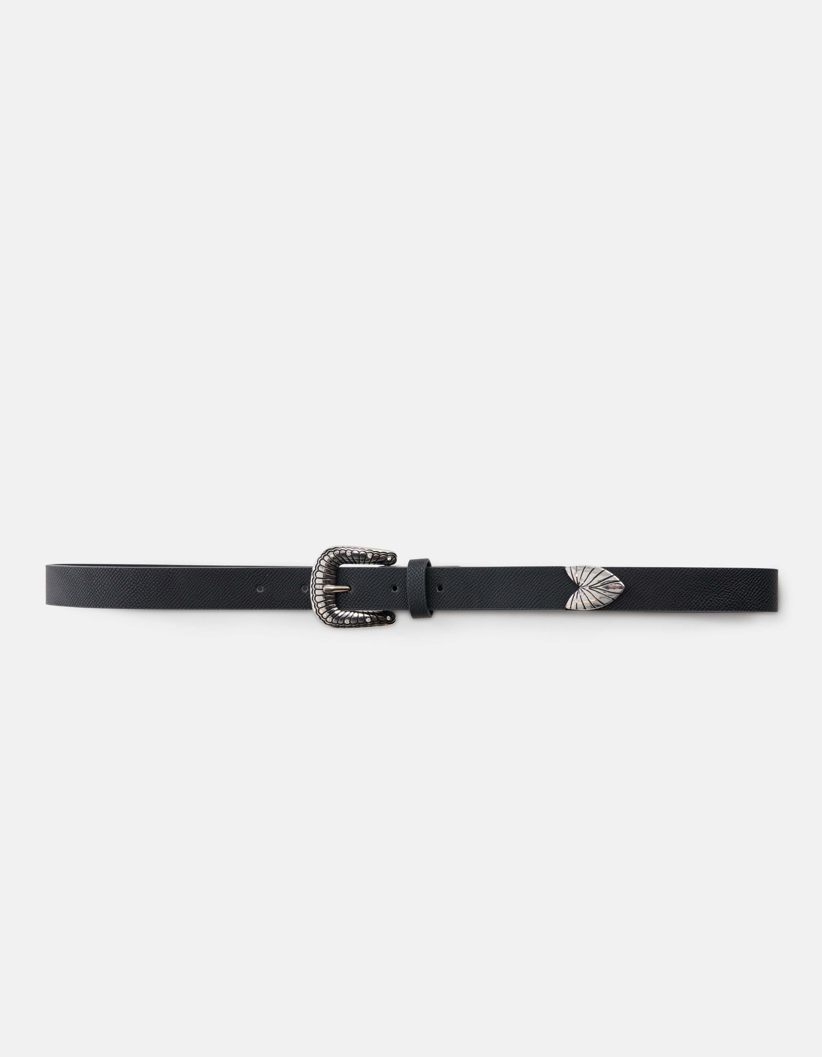 Western Gürtel mit Schlangendruck Schwarz SHOEBY ACCESSOIRES