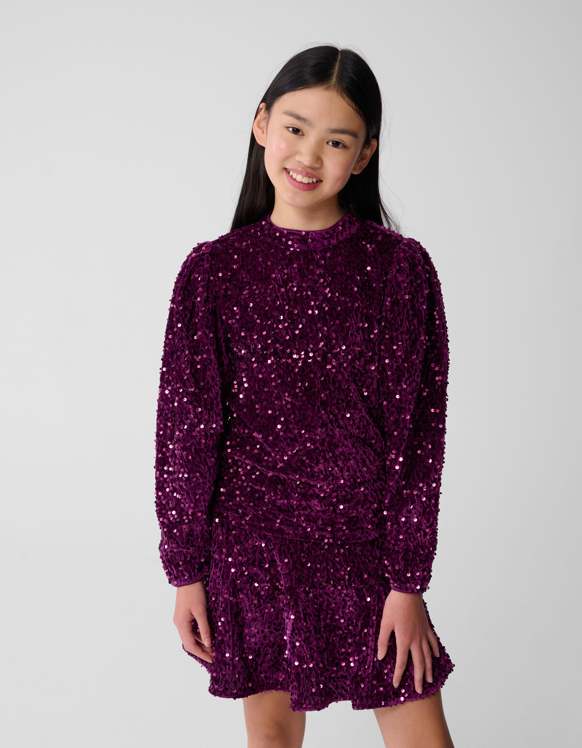 Sequin Top Dunkelrosa SHOEBY GIRLS