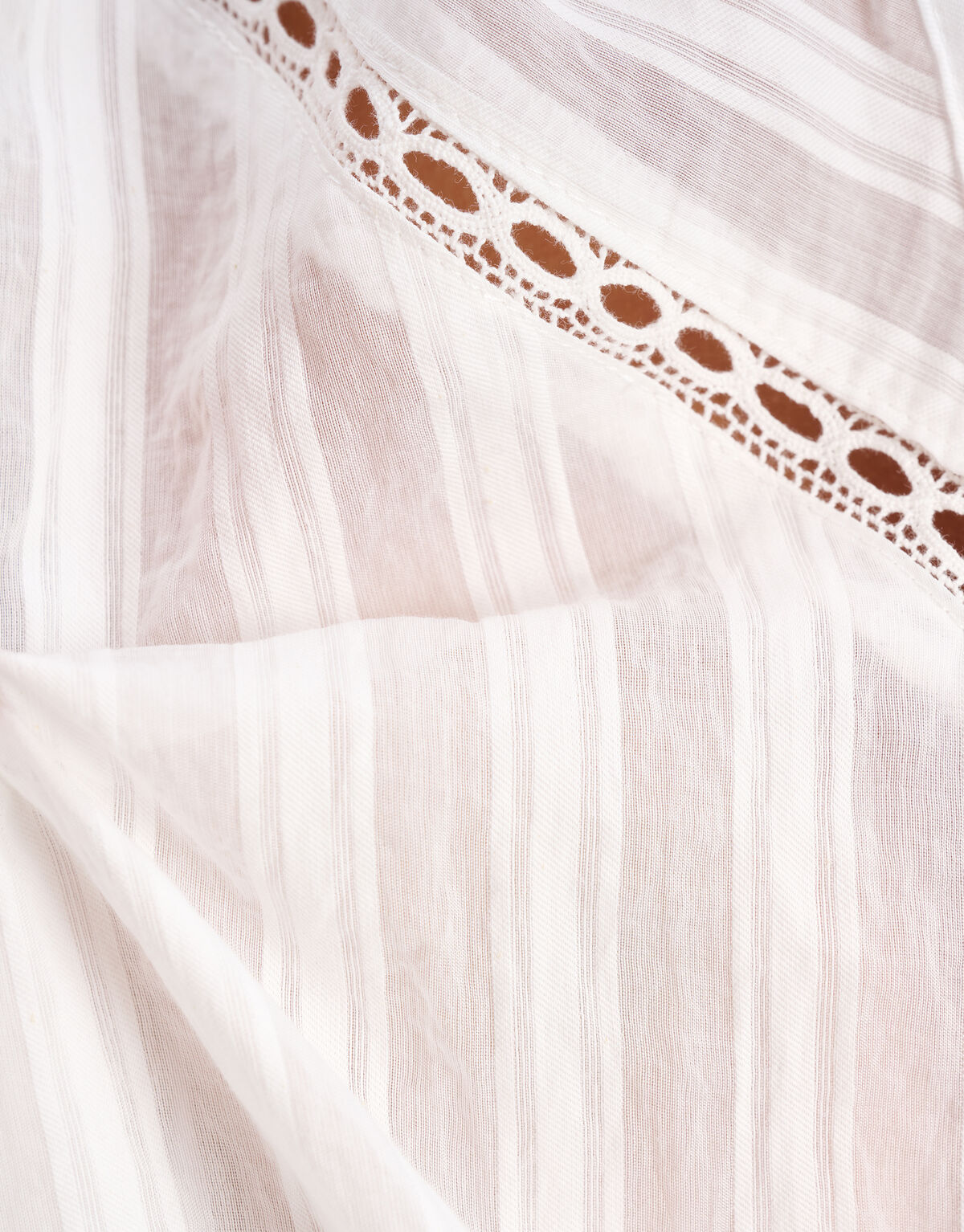 Gestreifte Bluse Off White SHOEBY WOMEN