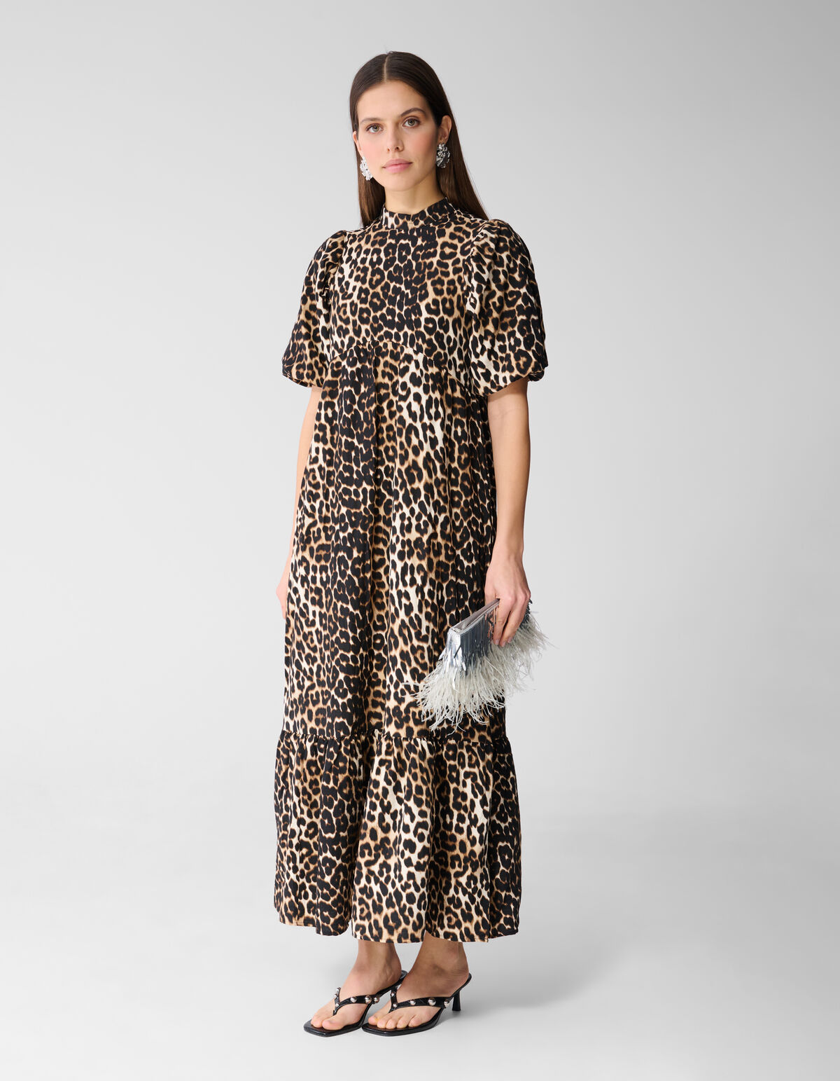 Leopard Maxi Kleid Braun SHOEBY WOMEN