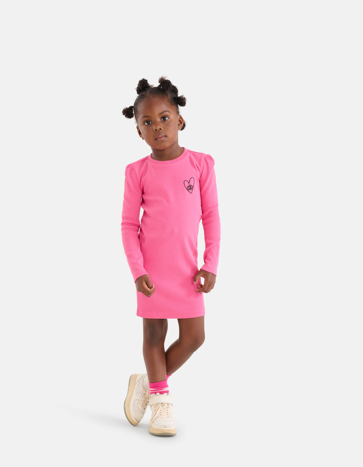 Rippenkleid Rosa SHOEBY GIRLS
