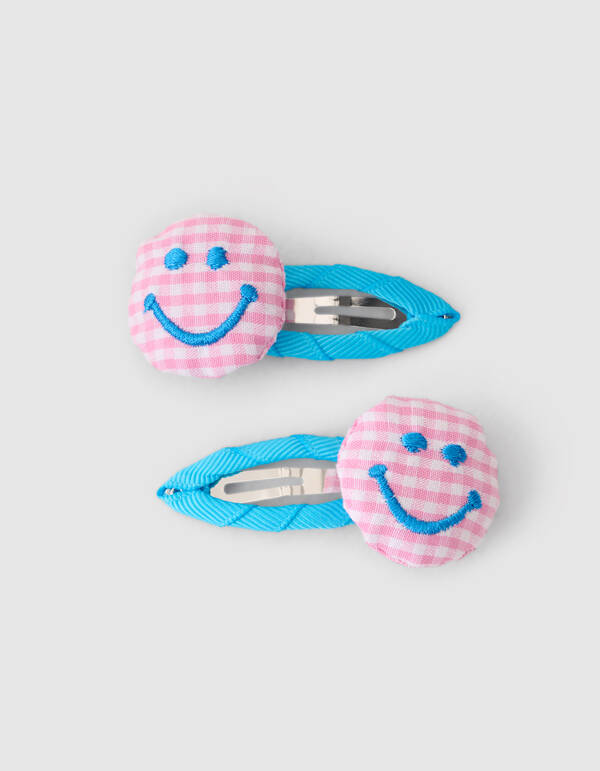 L&auml;cheln Haarspange Blau SHOEBY ACCESSOIRES
