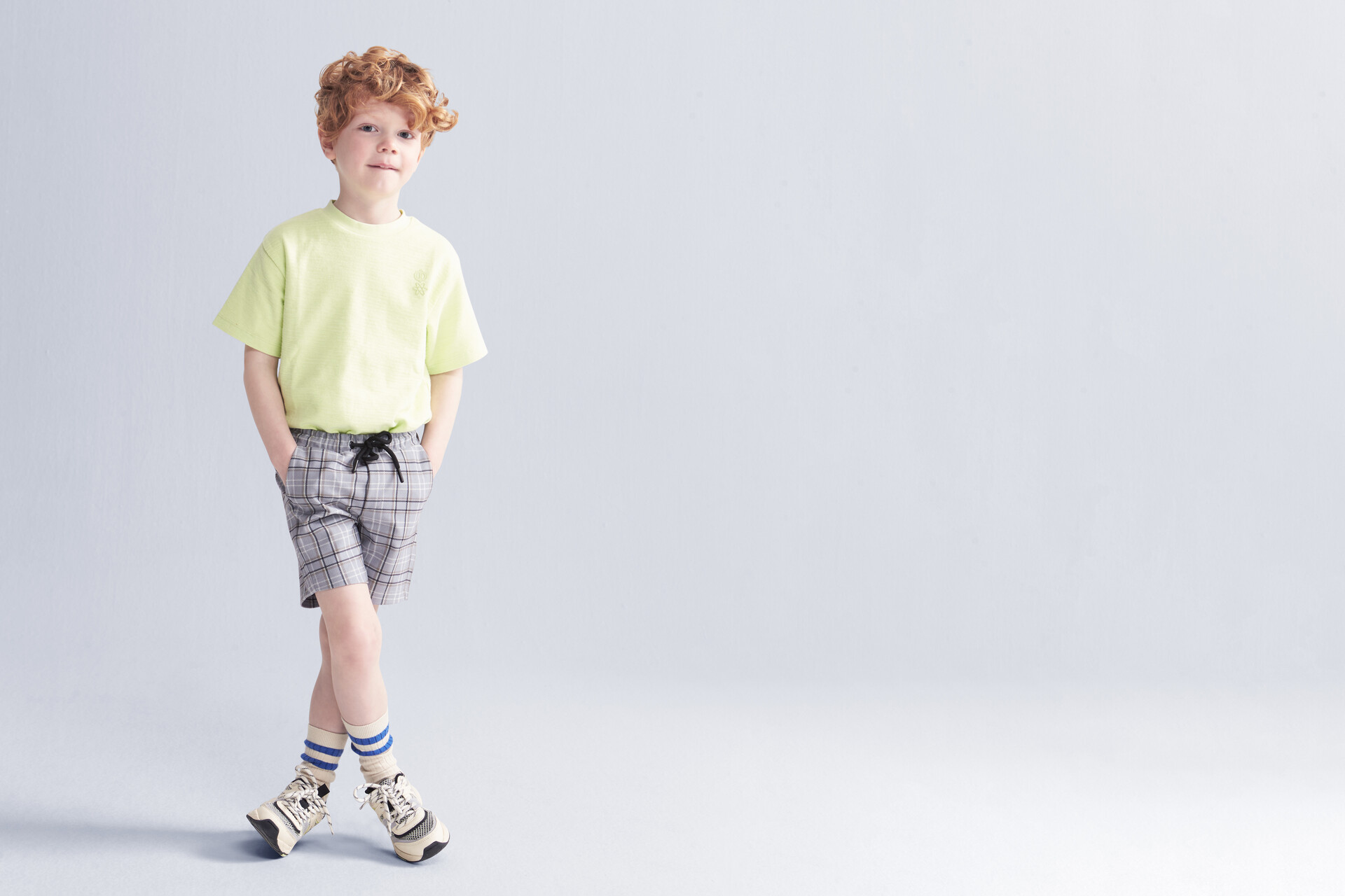 Shorts mit Karomuster Grau JILL&MITCH