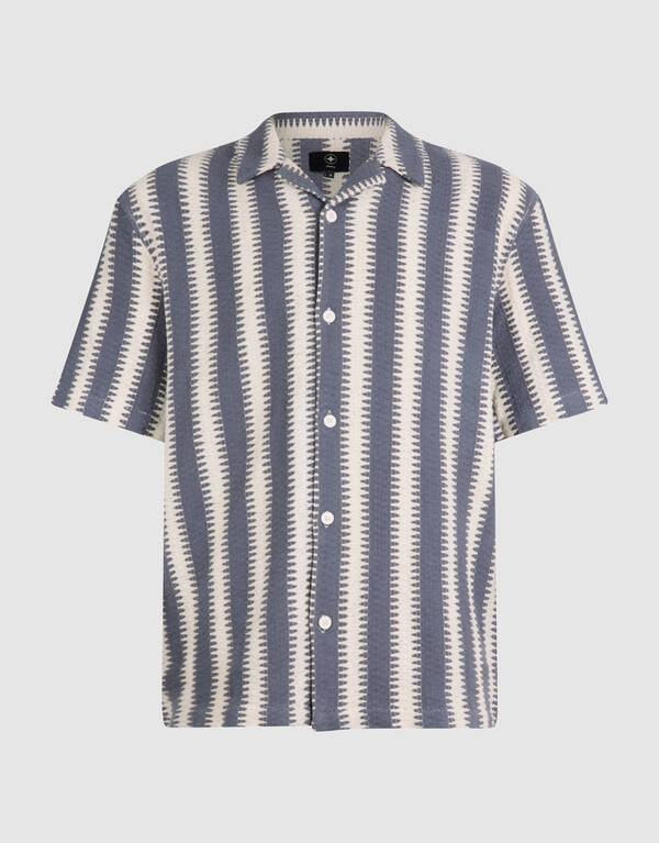 Gewebtes Overshirt Blau SHOEBY MEN