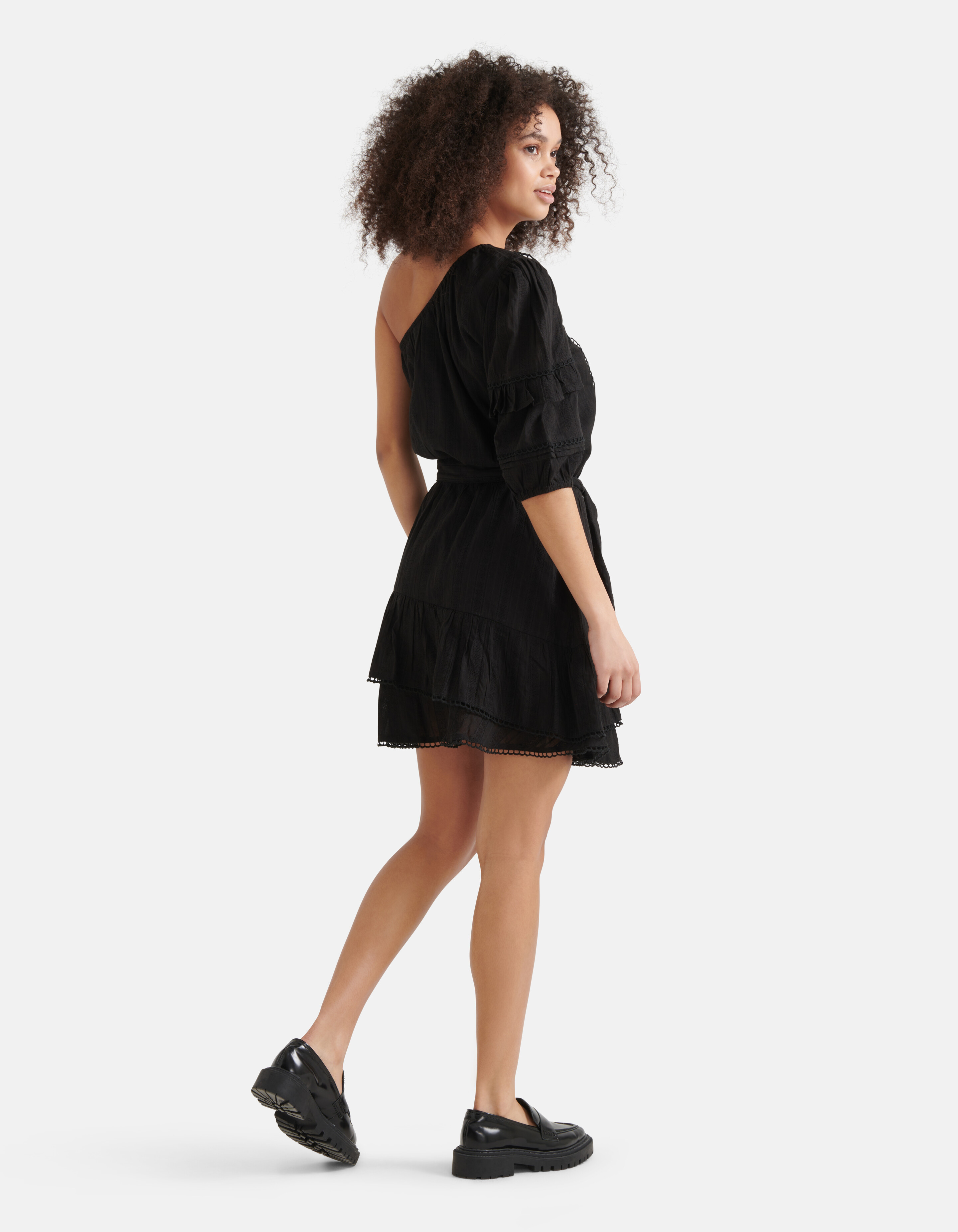 One Shoulder Kleid Schwarz SHOEBY WOMEN