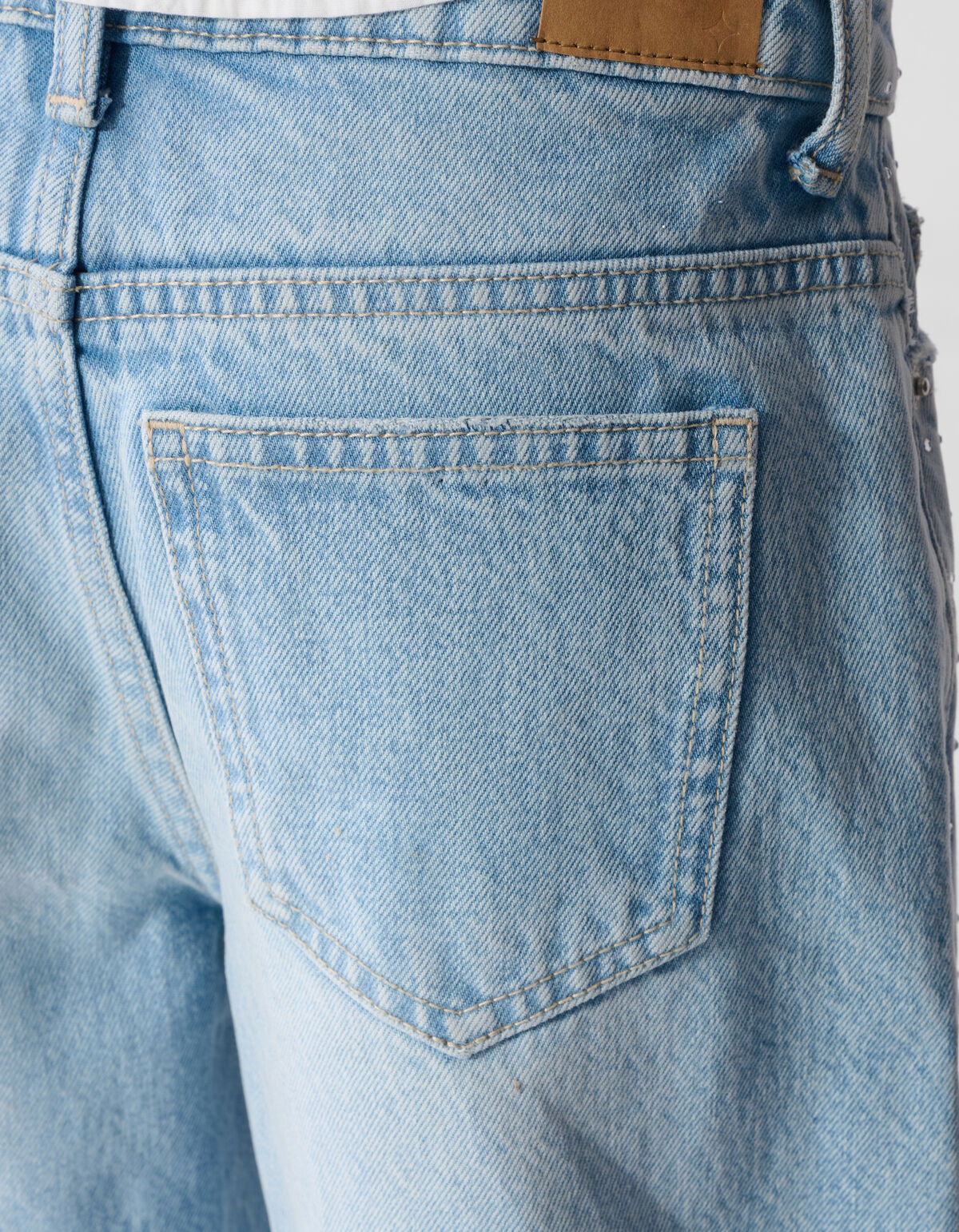 Strass Wide Leg Jeans Blau SHOEBY GIRLS