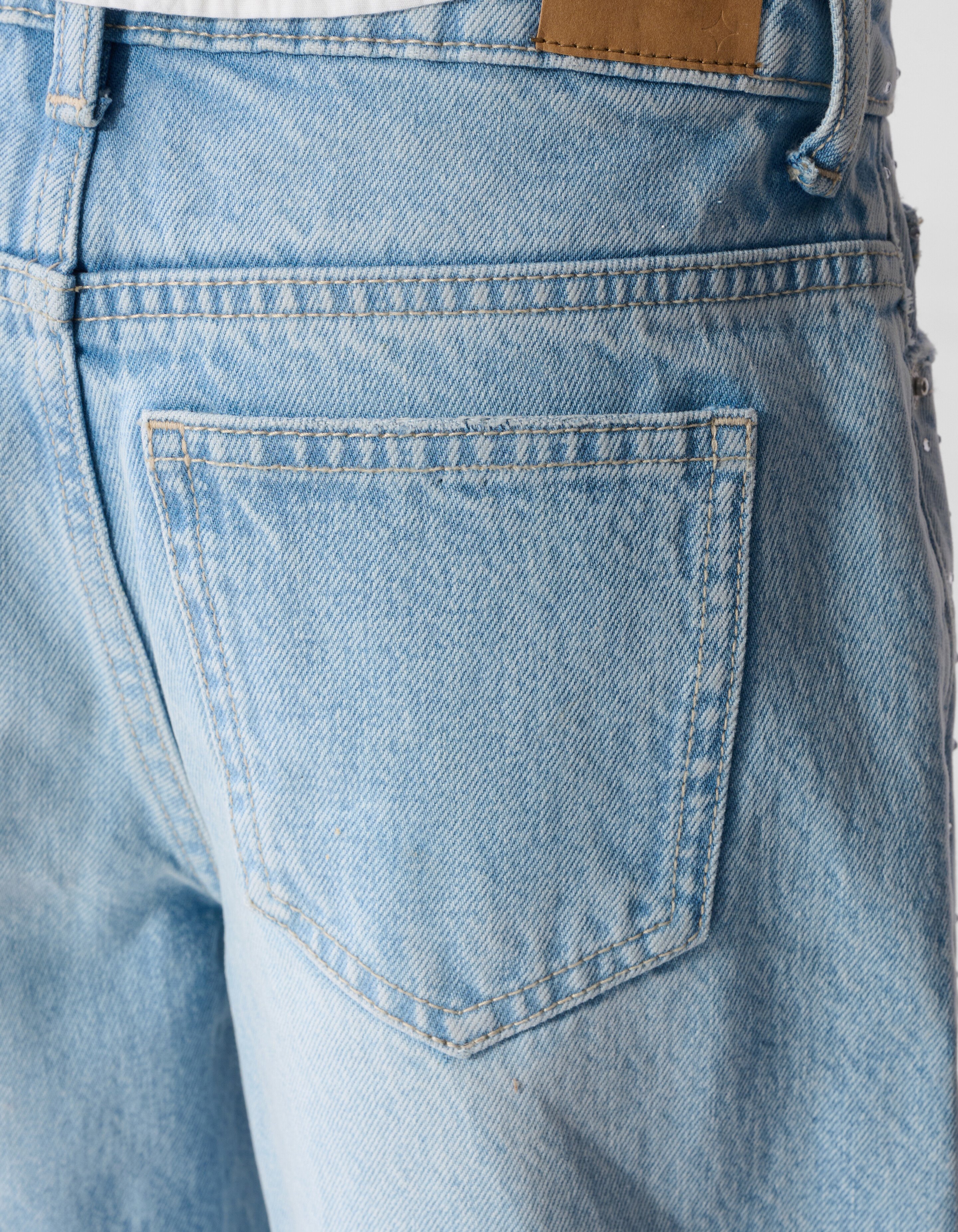 Strass Wide Leg Jeans Blau SHOEBY GIRLS