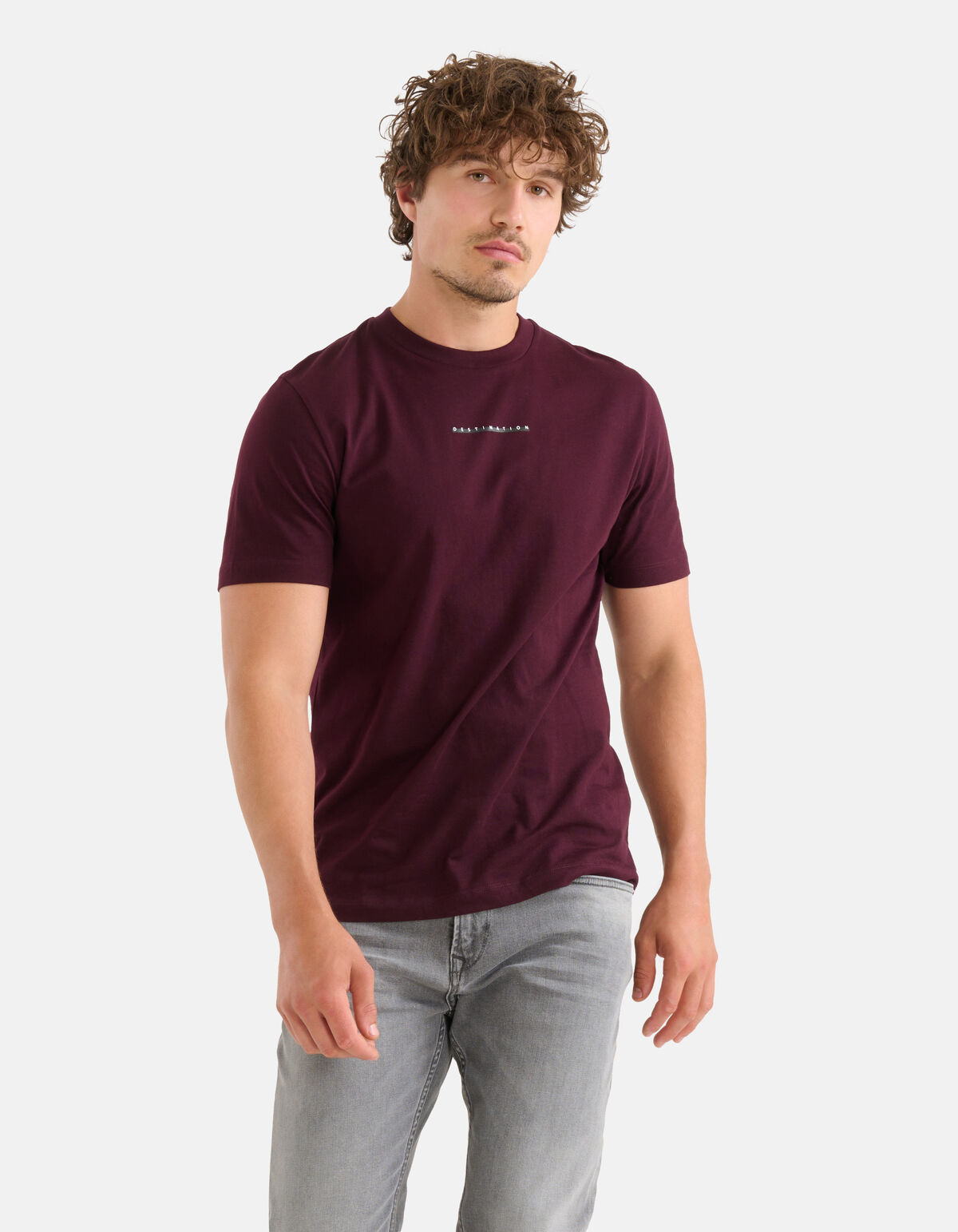 Kunstwerk T-shirt Bordeaux SHOEBY MEN