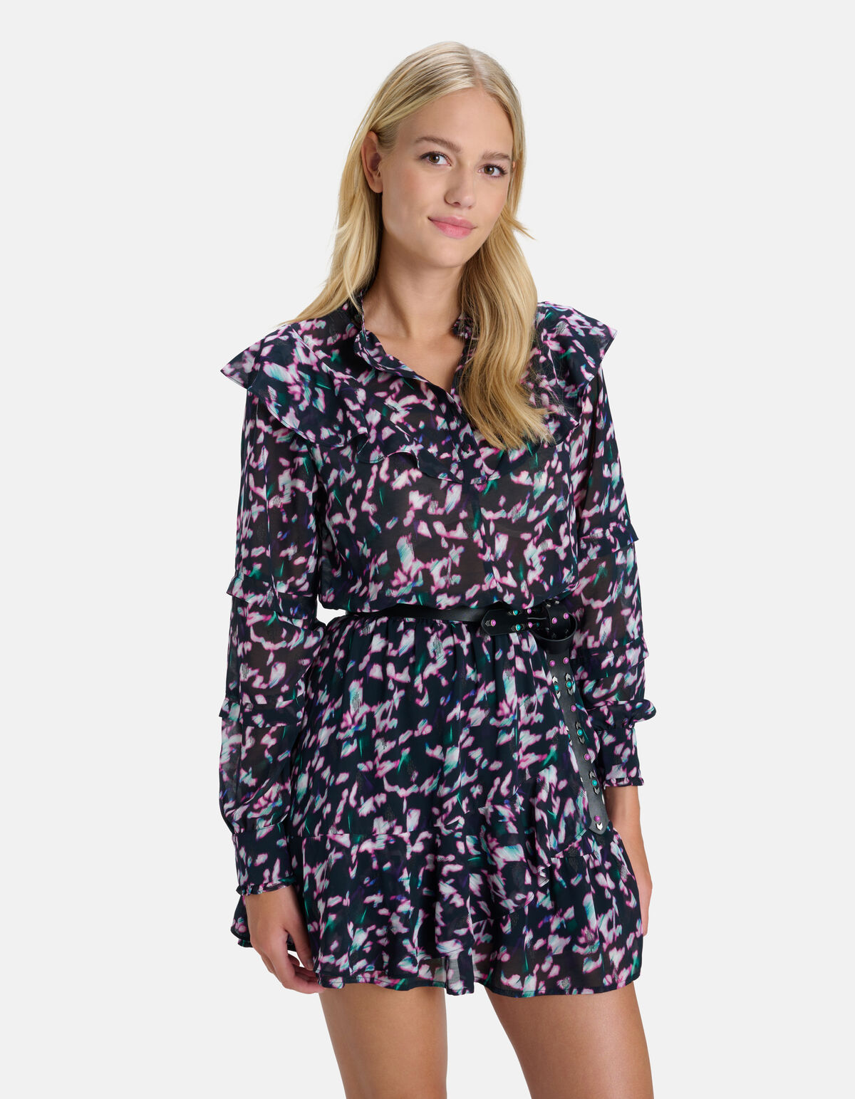 Kleid mit abstraktem Druck SHOEBY WOMEN