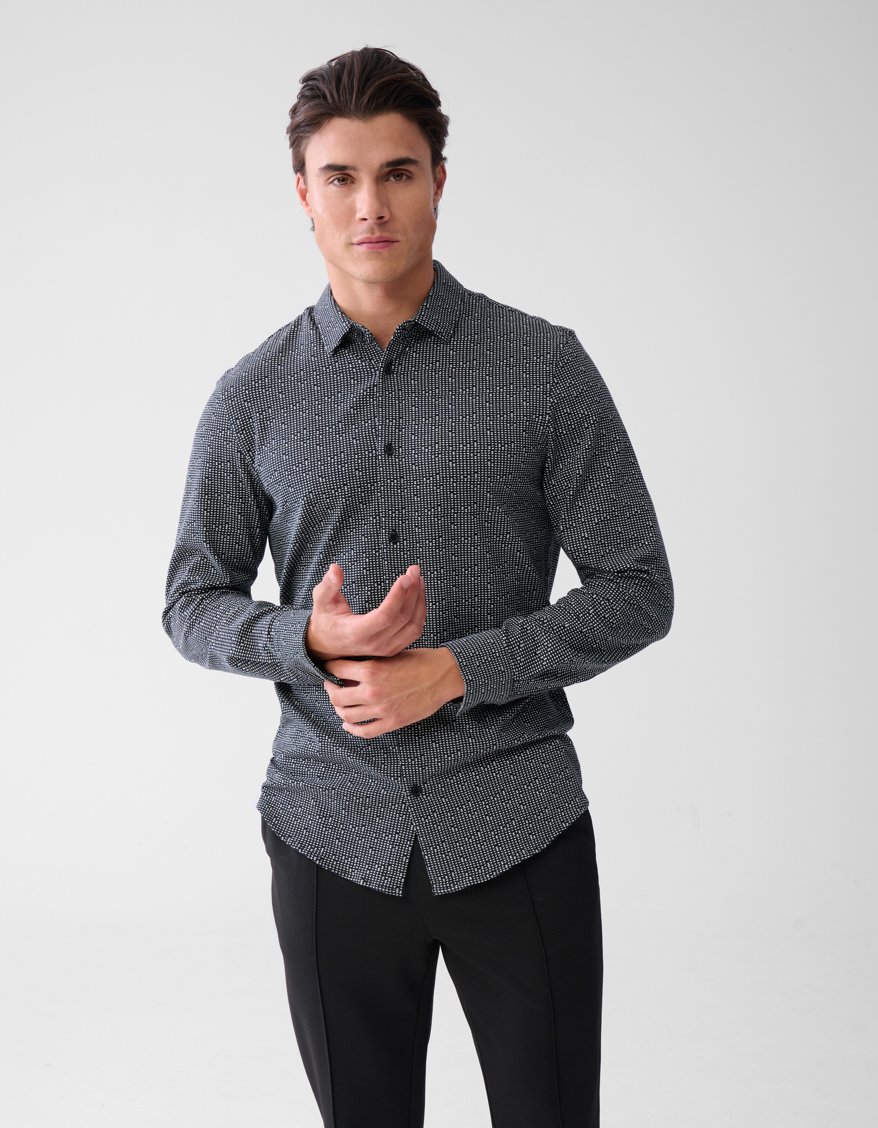 Bedrucktes Shirt Schwarz SHOEBY MEN