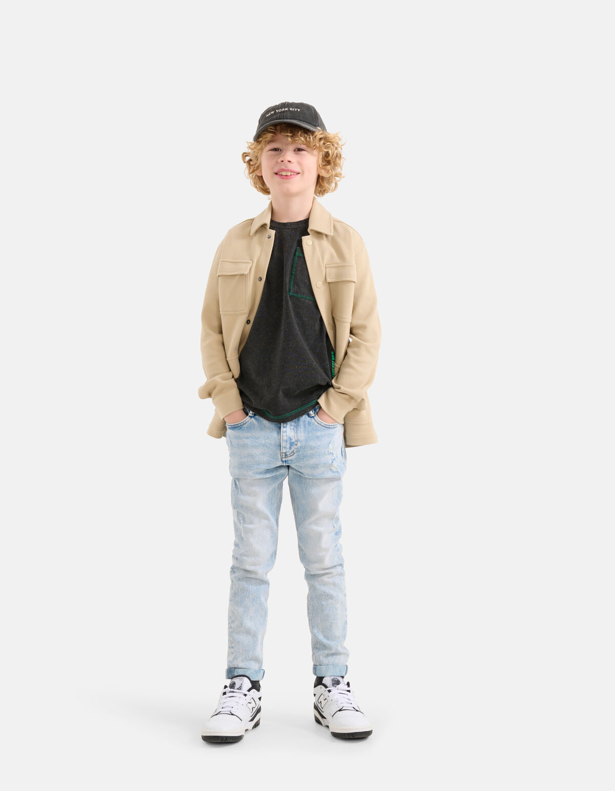 Pocket Overshirt Zand SHOEBY BOYS