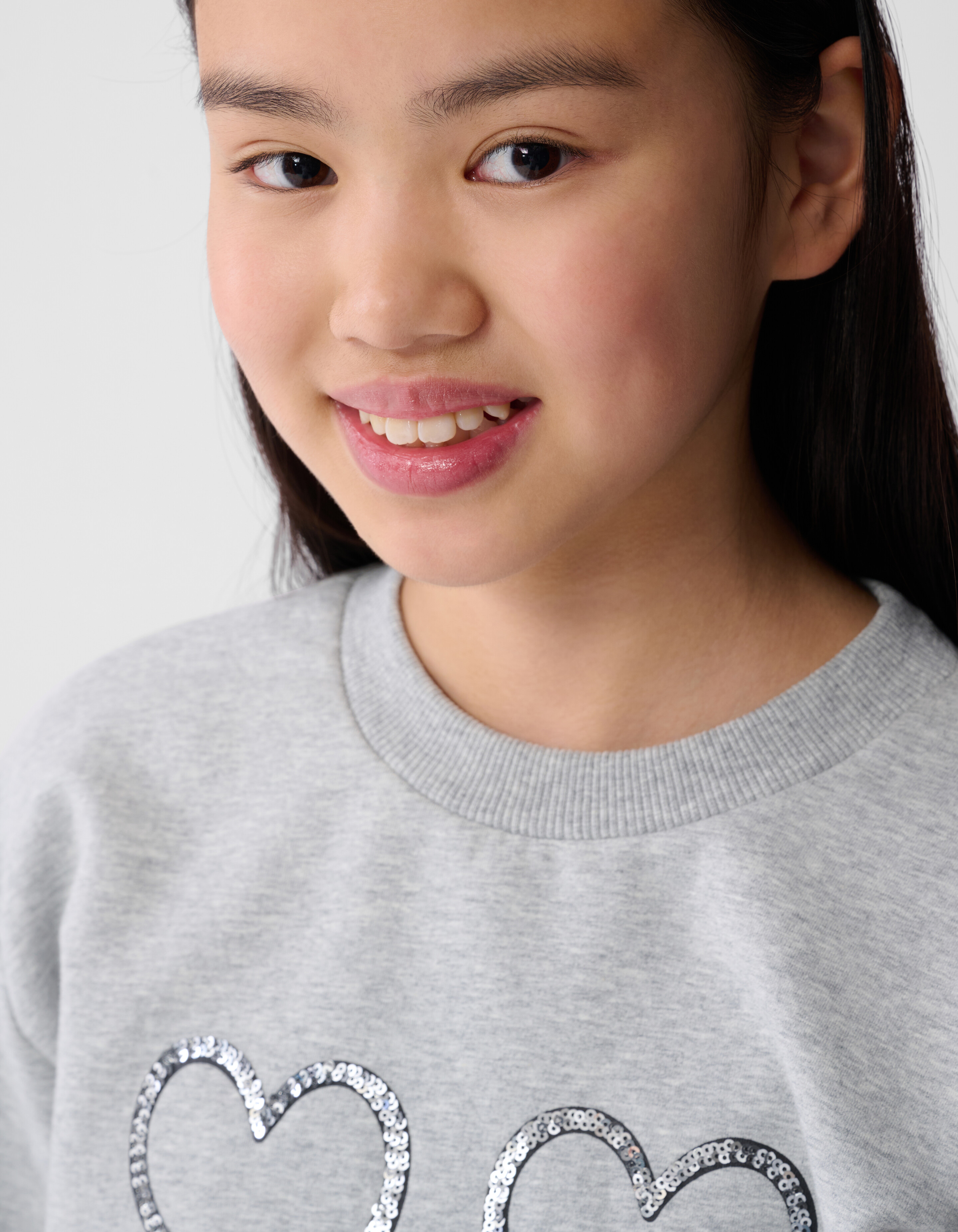 Verzierter Pullover Grau SHOEBY GIRLS