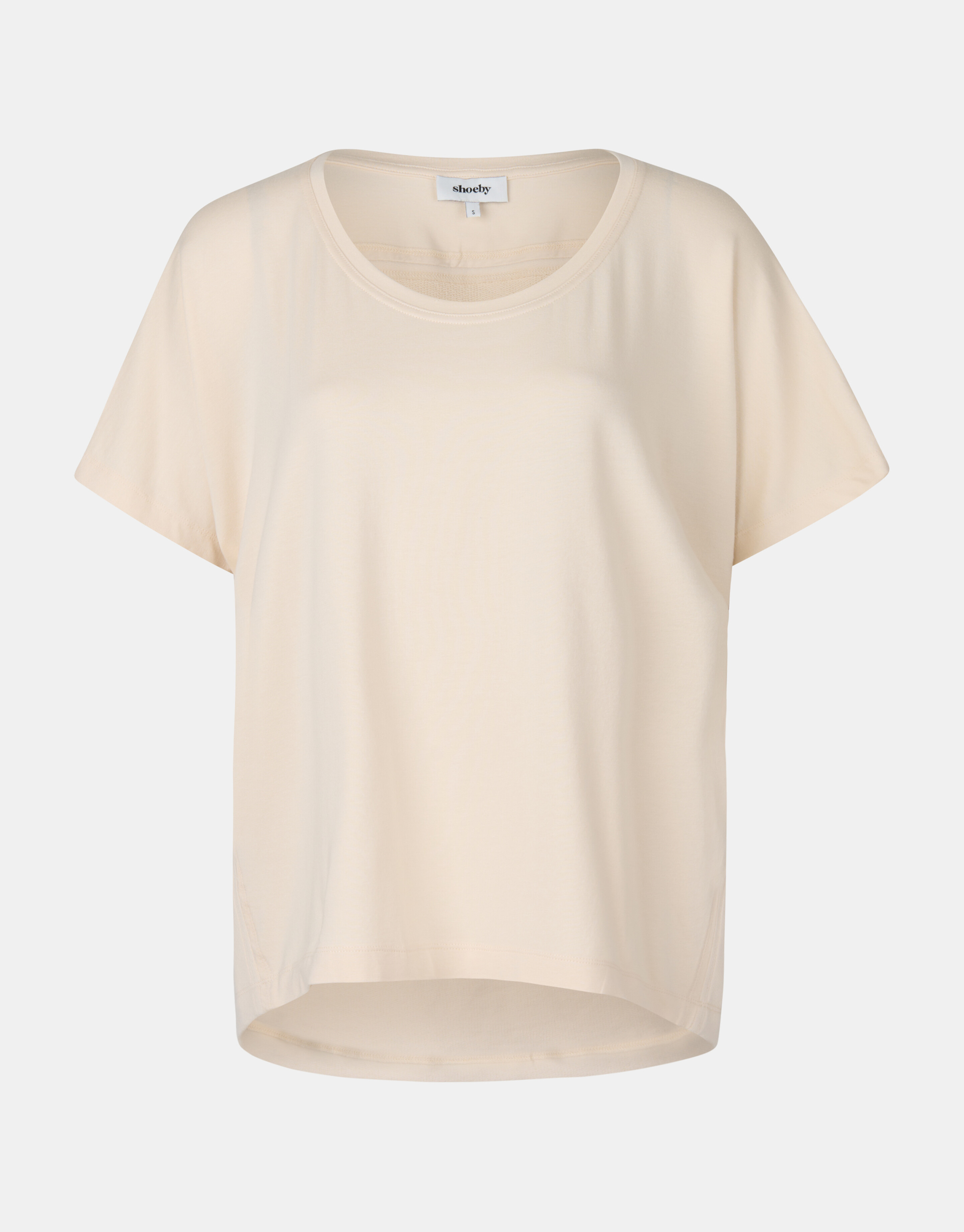T-Shirt aus Baumwolle Beige SHOEBY WOMEN