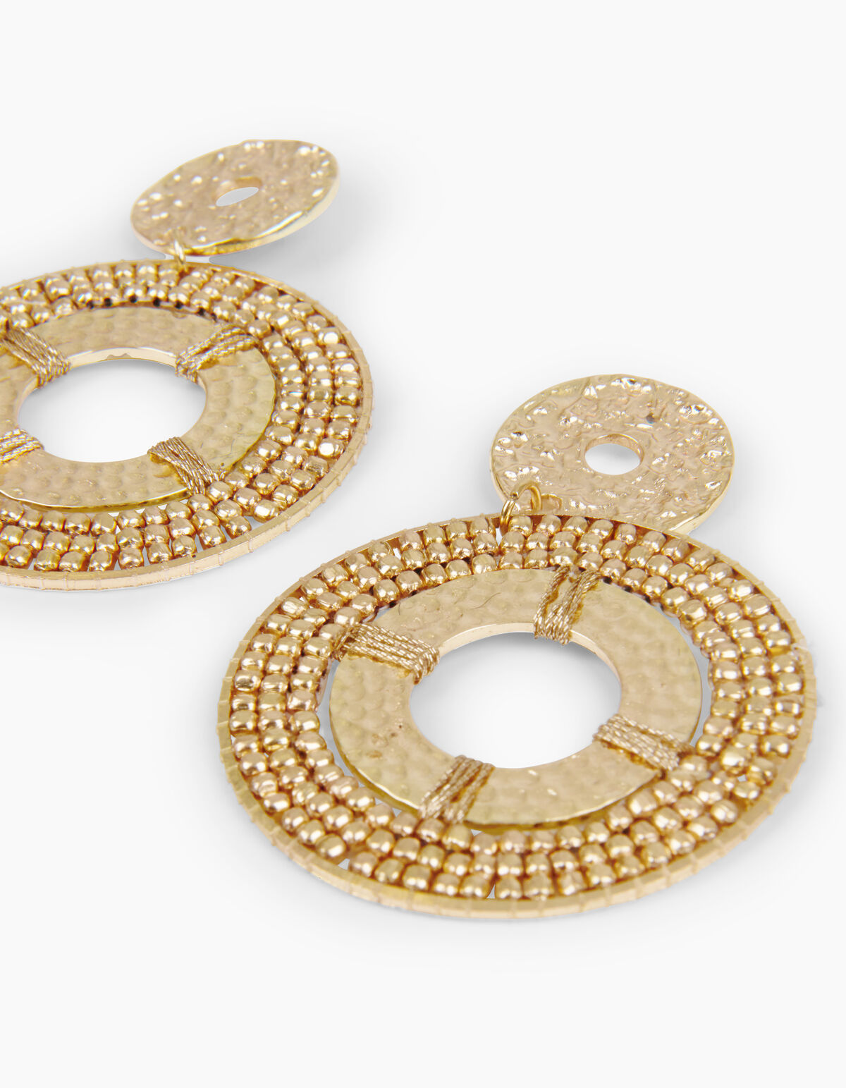 Runde goldene Ohrringe ACCESSOIRES SHOEBY