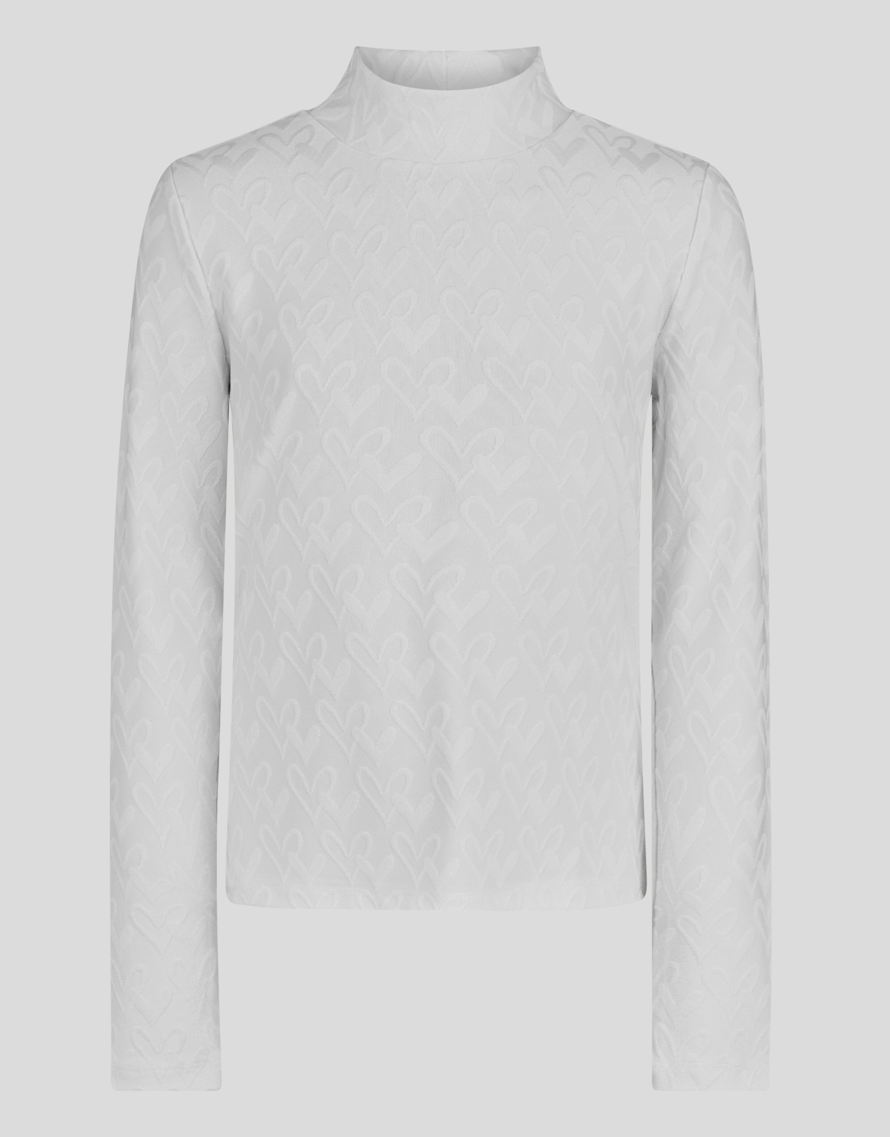 Herz-Jersey-Top Weiß SHOEBY GIRLS