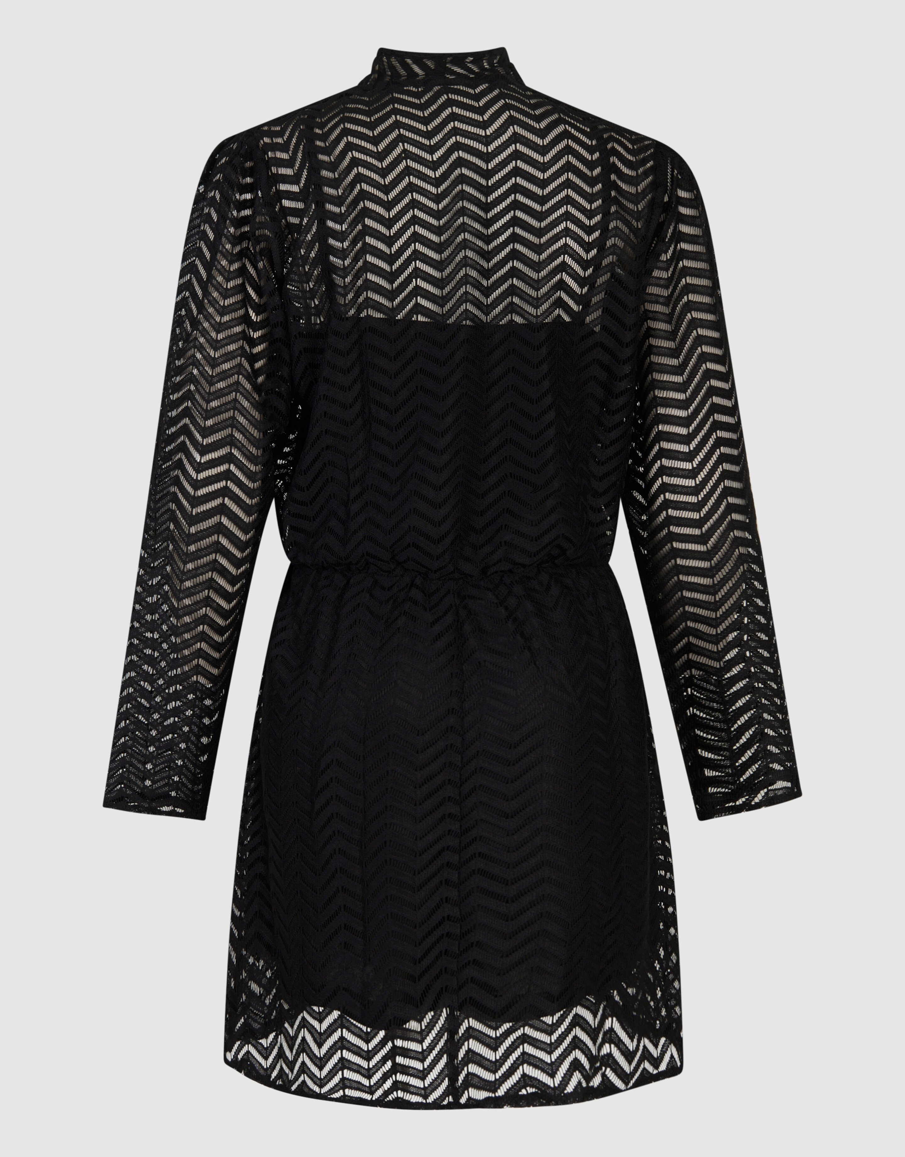 Zickzack Spitzenminikleid Schwarz SHOEBY WOMEN