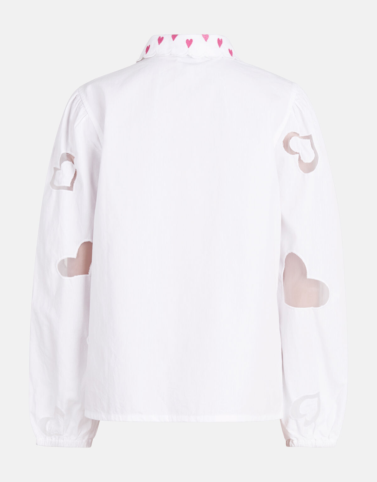 Mesh-Bluse Weiß SHOEBY GIRLS