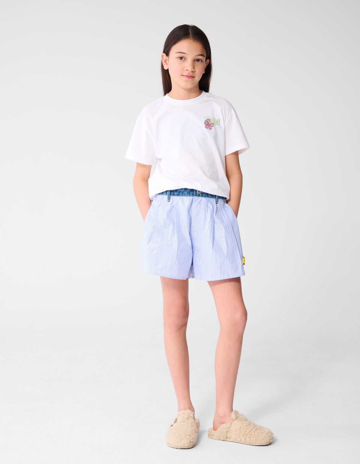 Aloha Artwork T-Shirt Wei&szlig; SHOEBY GIRLS