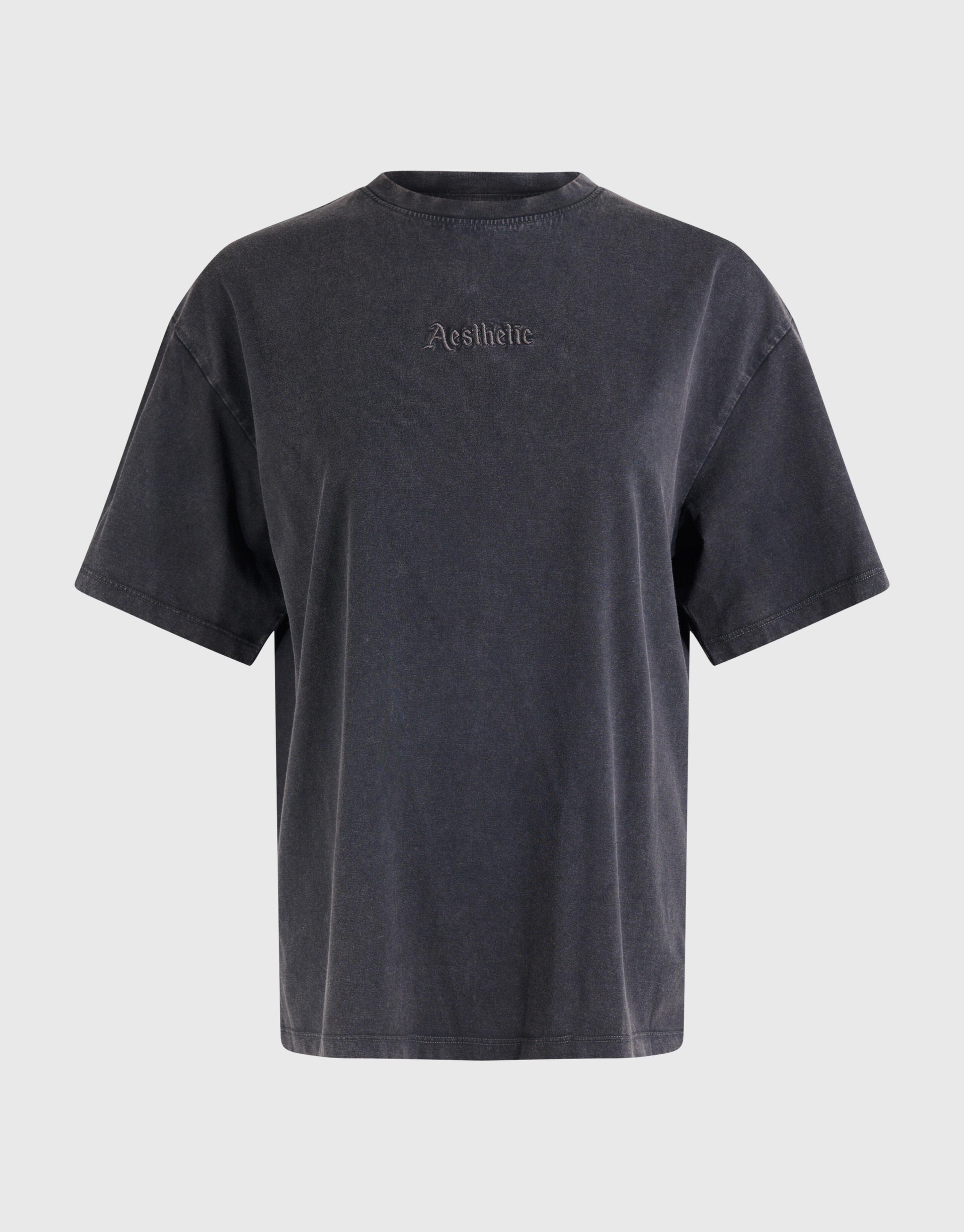 Ästhetisch gewaschenes T-shirt Grau SHOEBY WOMEN