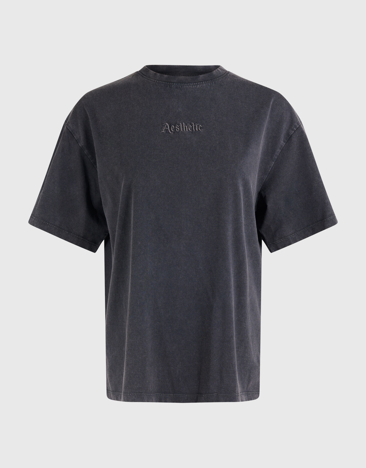 Ästhetisch gewaschenes T-shirt Grau SHOEBY WOMEN