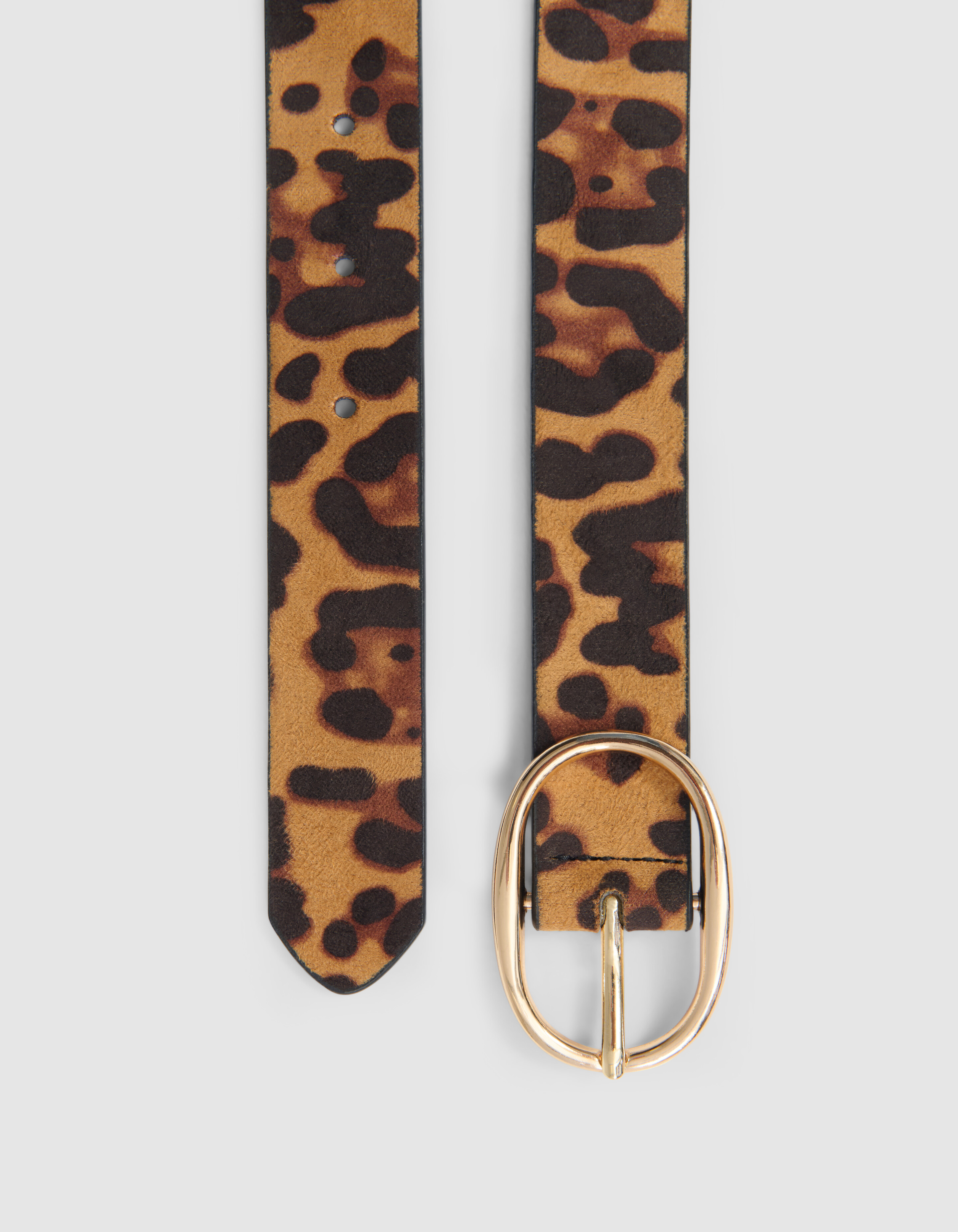 Leopard Belt Brown SHOEBY ACCESSOIRES