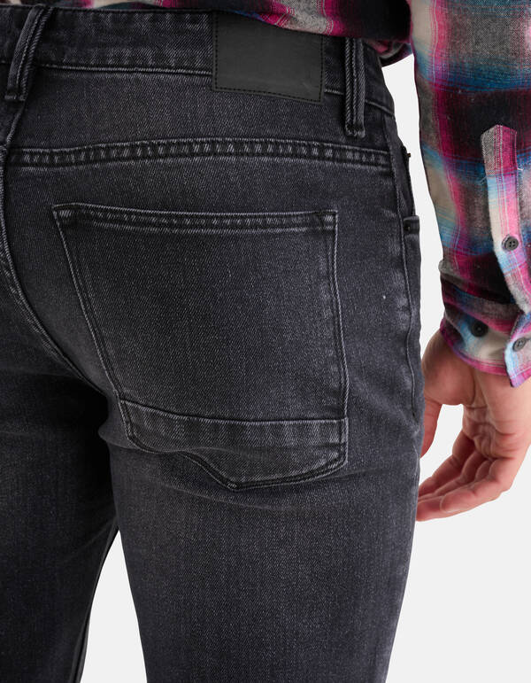 Gewaschene Straight Jeans Schwarz L34 SHOEBY MEN